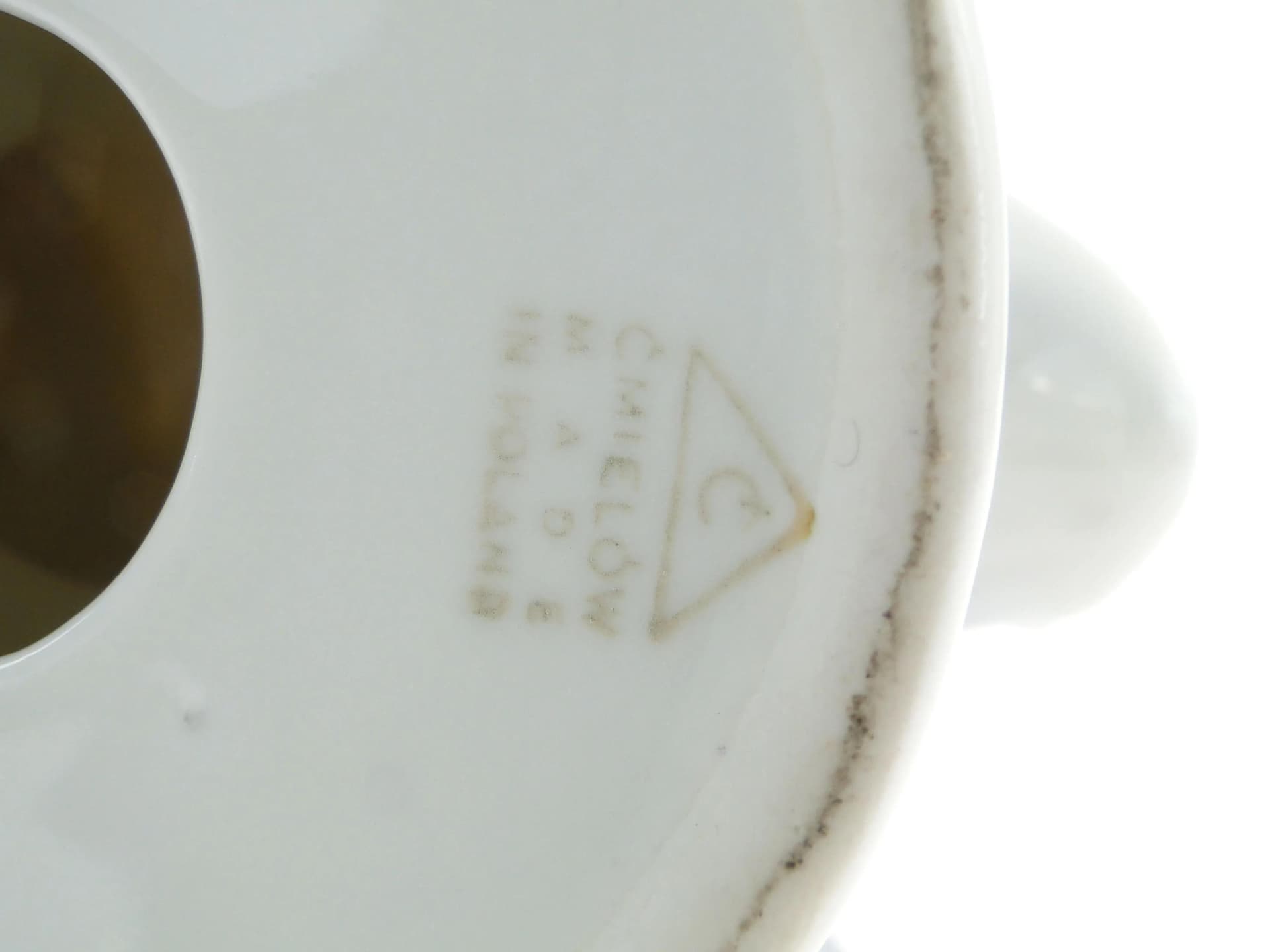 Figura Twardowski na kogucie, multikolor, porcelana, proj. T. Szafran, Ćmielów, Polska, lata 30. - 162821