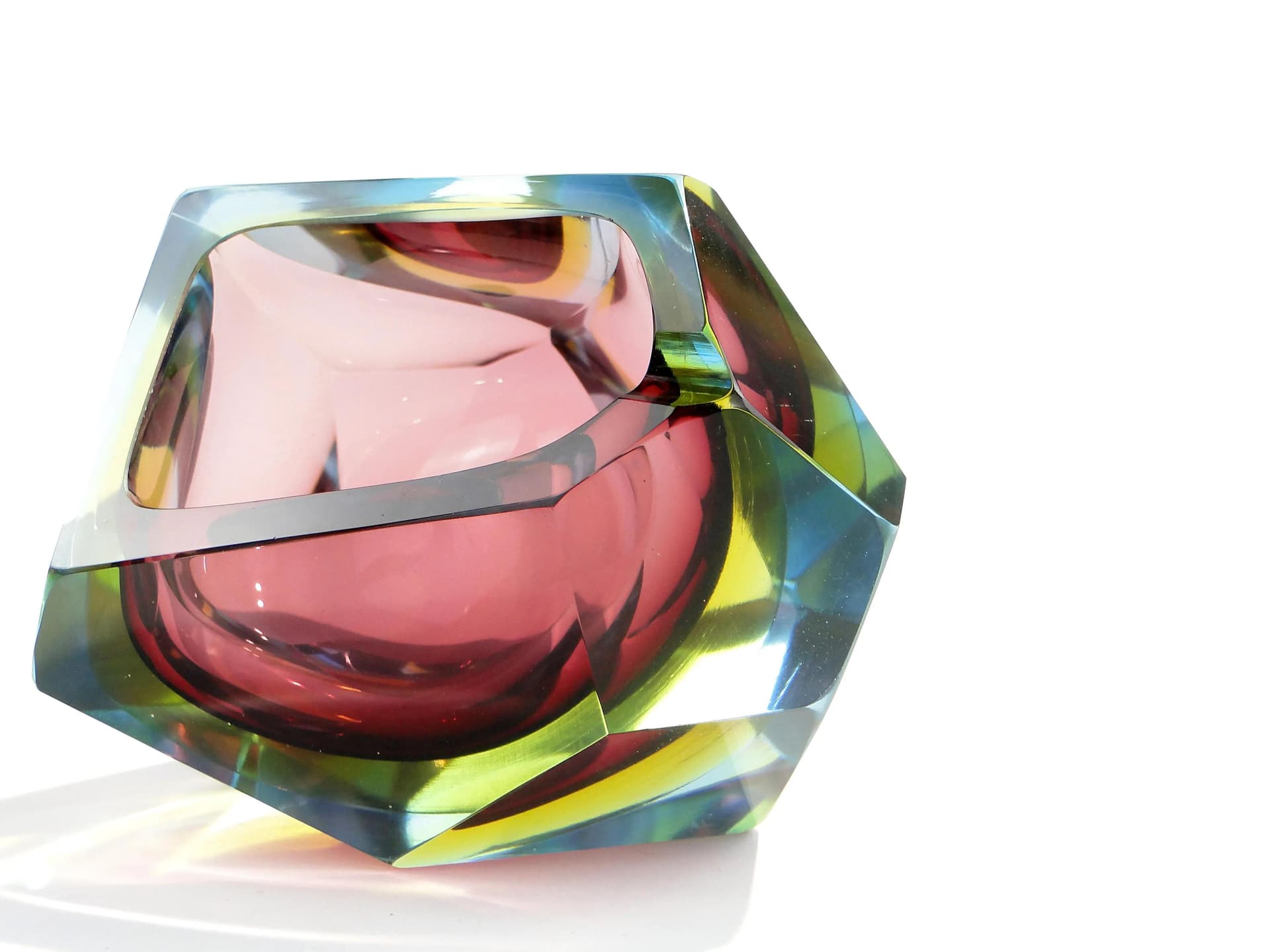 Popielnica Mandruzzato, multikolor, szkło, Murano, Włochy, lata 60. - 162779