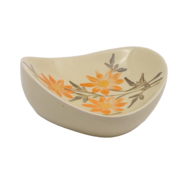 Bowl, beige, porcelain, PT Tułowice, Poland, 1960s - DIMENSION