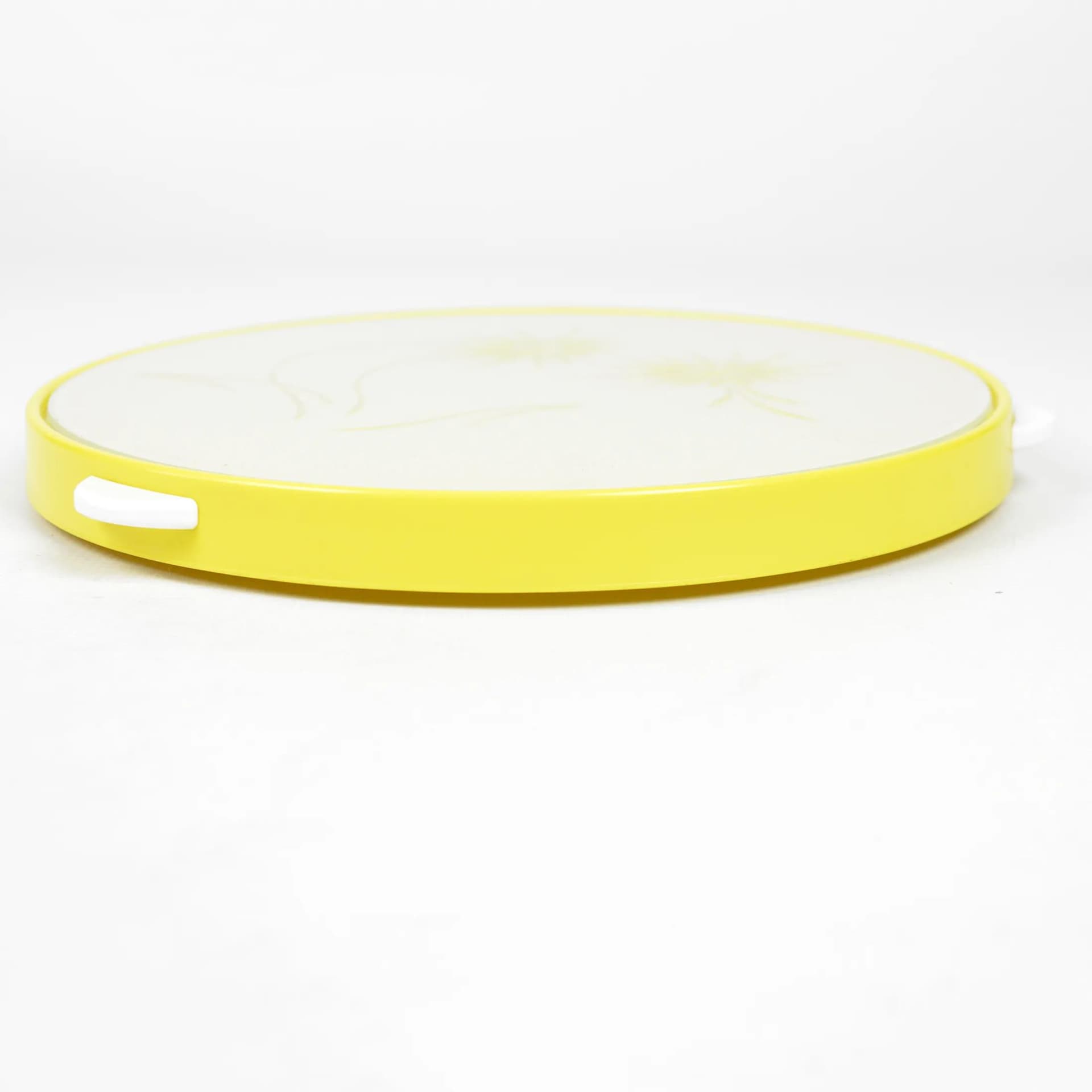 Taca obrotowa, żółty, szkło, bakelit, Niemcy, lata 60. - 163949