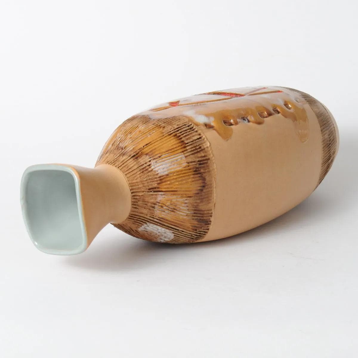 Vase, orange, ceramics, Fratelli Fanciullacci, Italy, 1960s. - 162184