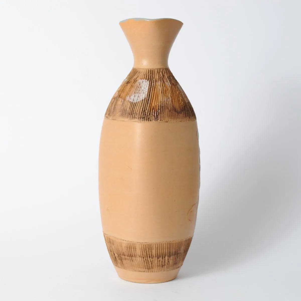 Vase, orange, ceramics, Fratelli Fanciullacci, Italy, 1960s. - 162183