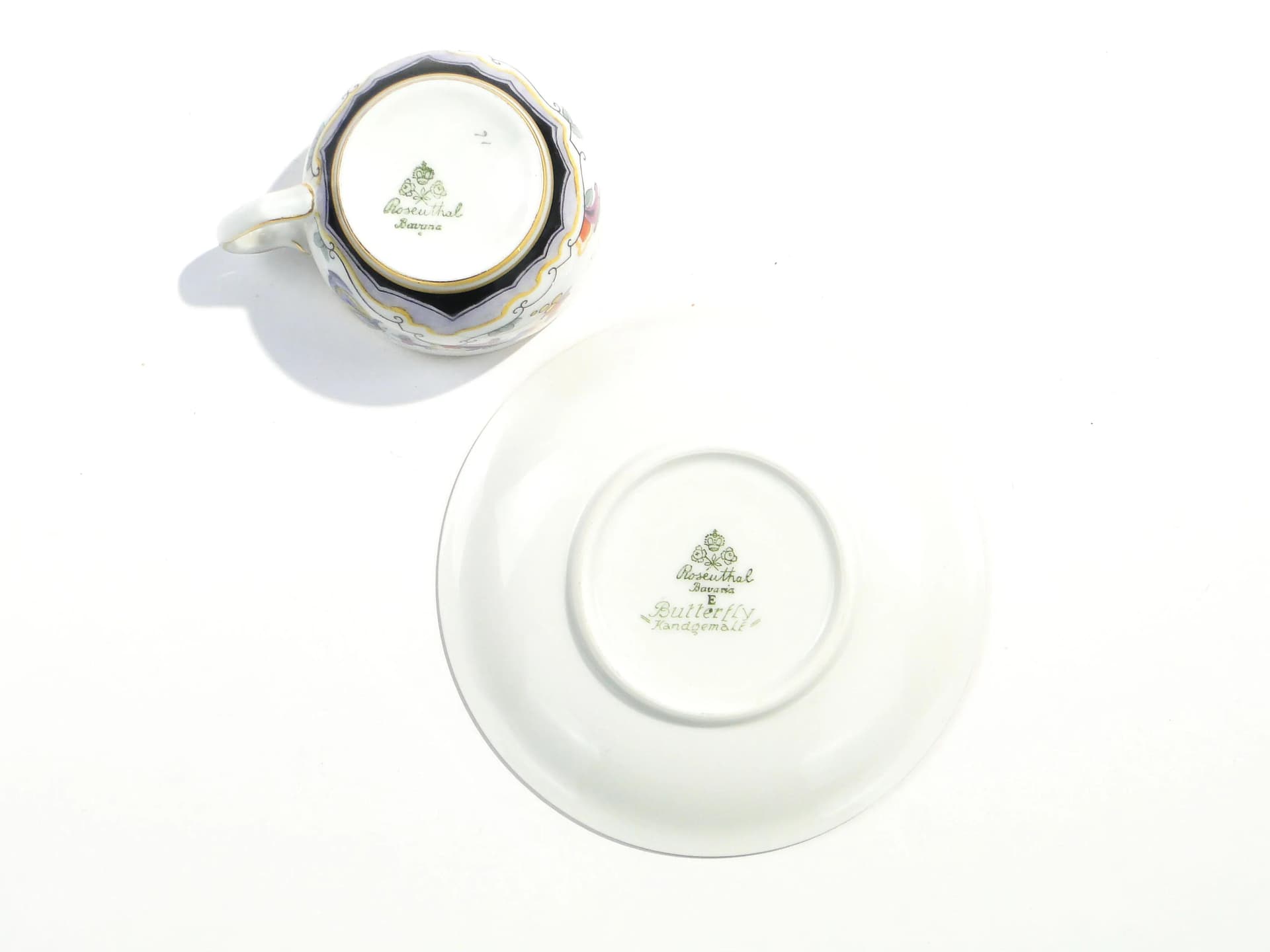 Filiżanka do kawy Butterfly, Donatello, multikolor, porcelana, Rosenthal, Niemcy, lata 20. - 162667