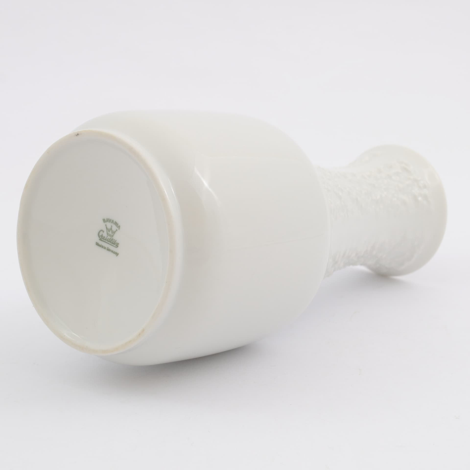 Vase Creidlitz Bavaria, ivory white porcelain, Germany, 1960s. - 162141