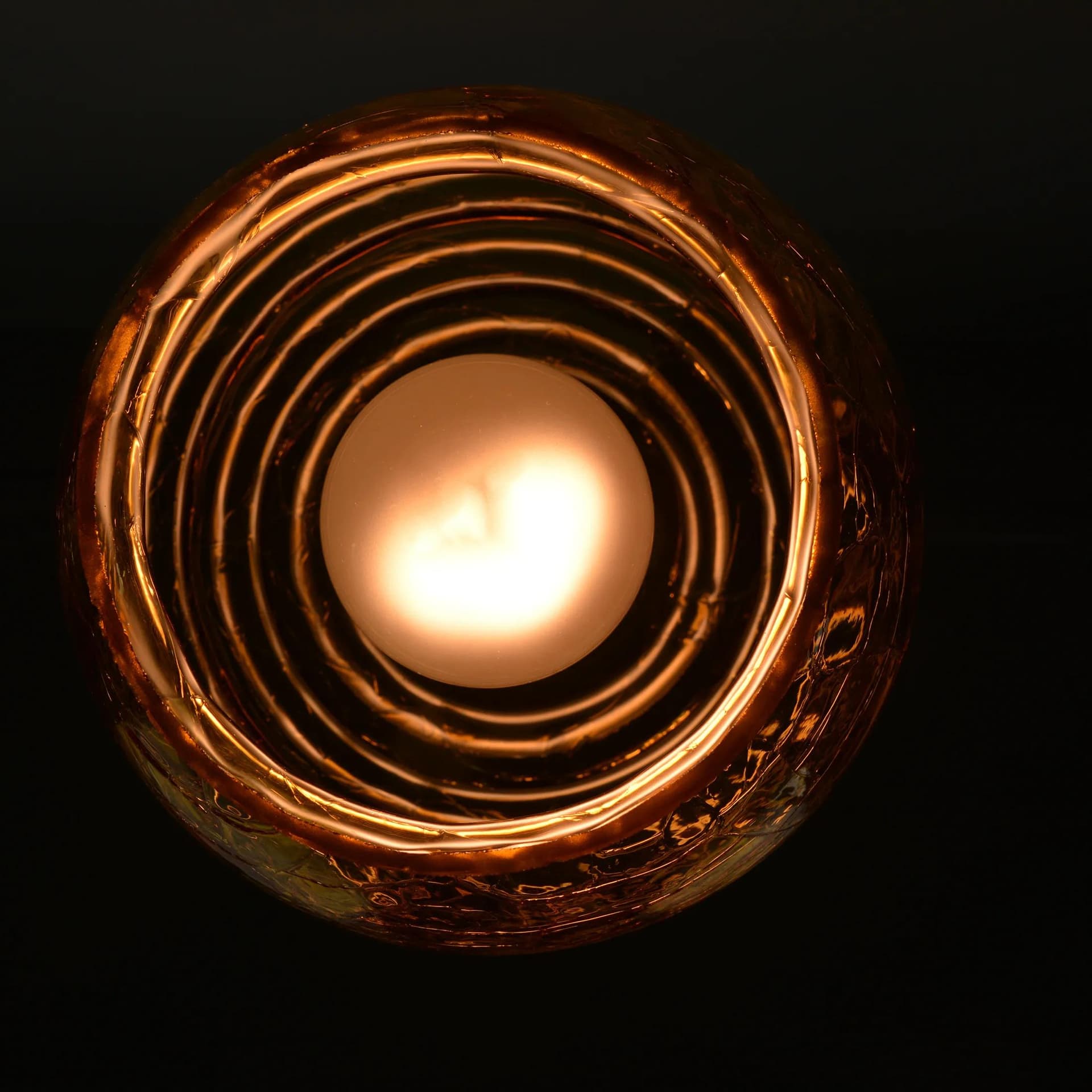 Pendant lamp, honey yellow glass, Poland, 1970s. - 163935