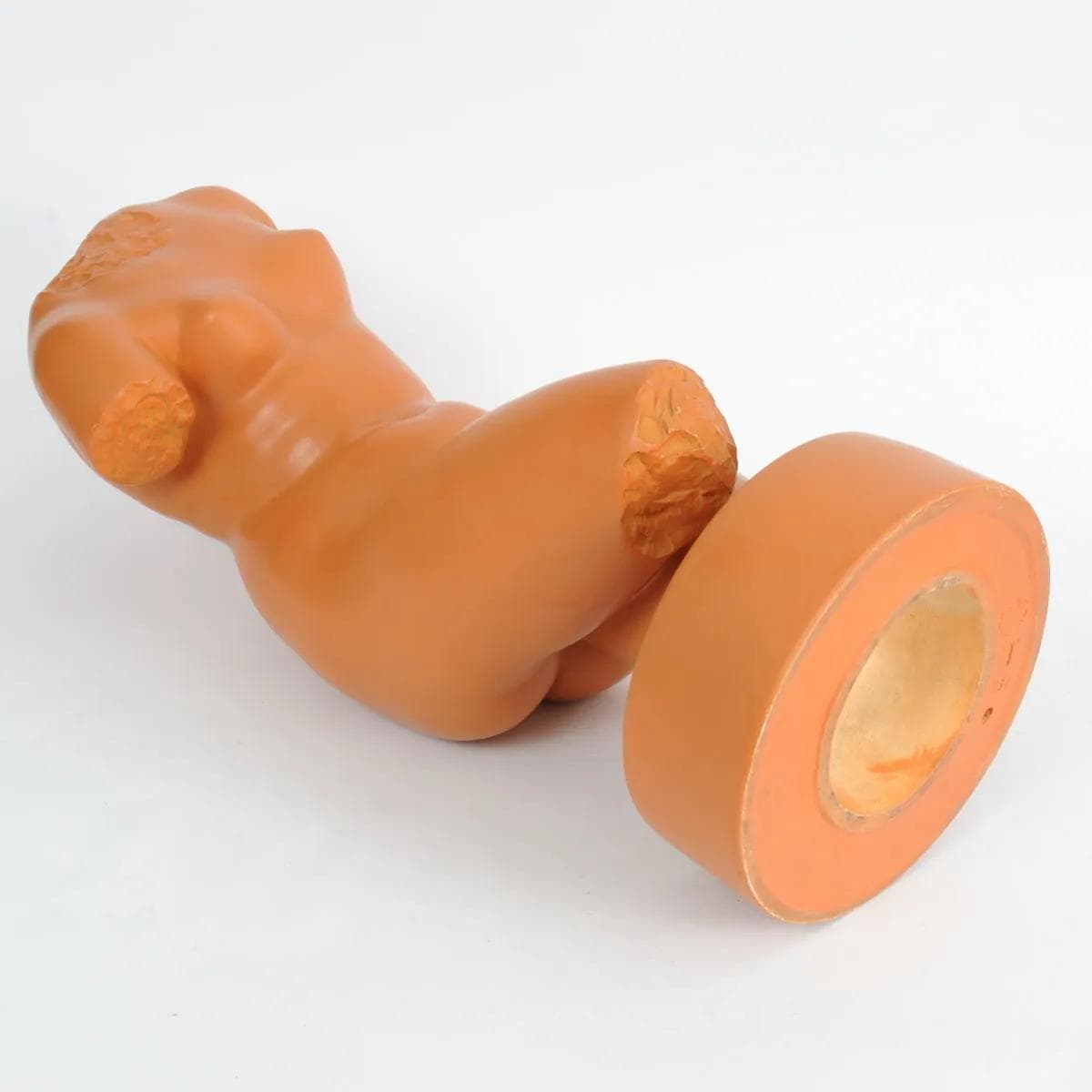 Venus sculpture, orange ceramic, KS Bechyne, Czechoslovakia, 1930s. - 162128