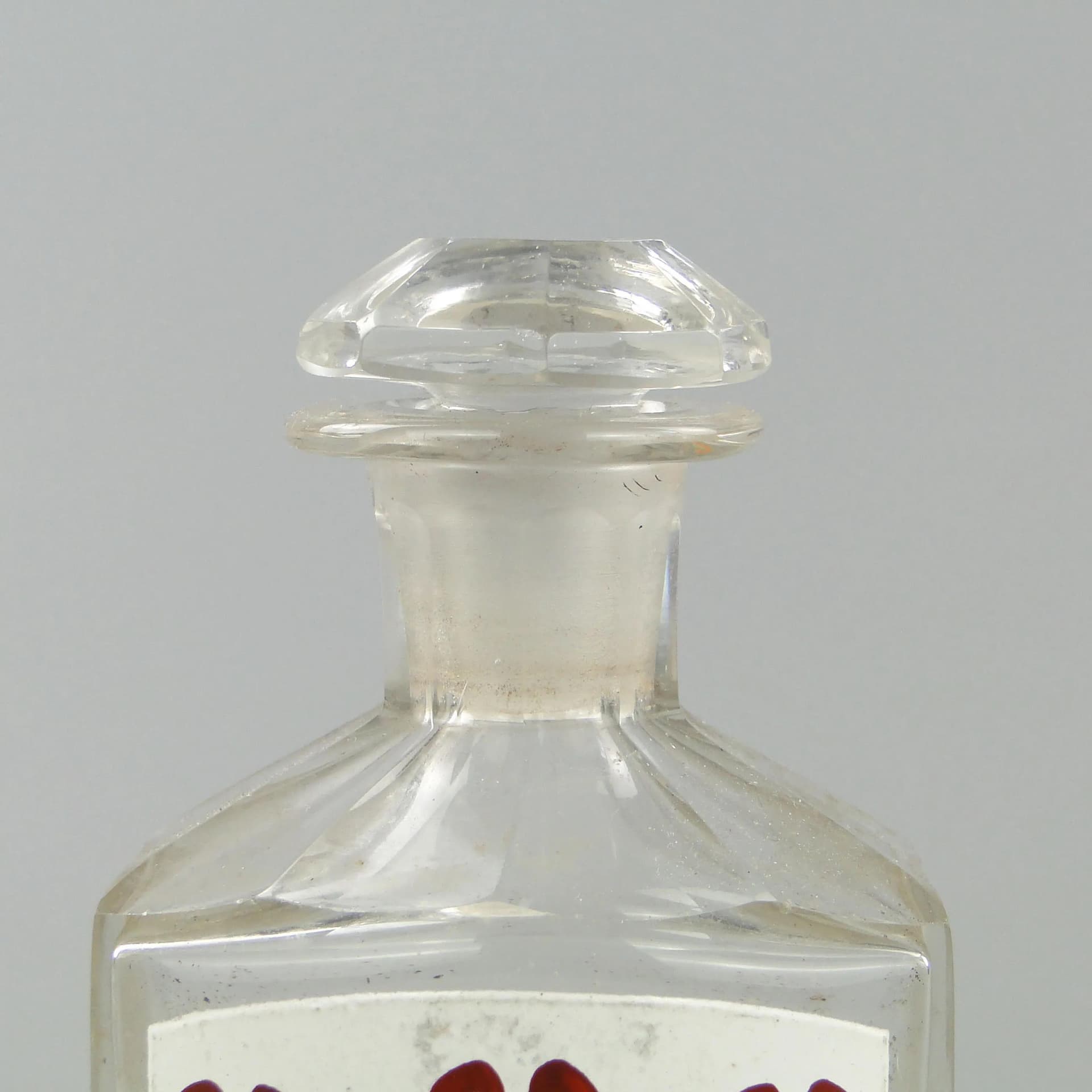 Butelka apteczna, Art Nouveau, kryształ transparentny, Austria, początek XX w. - 162577