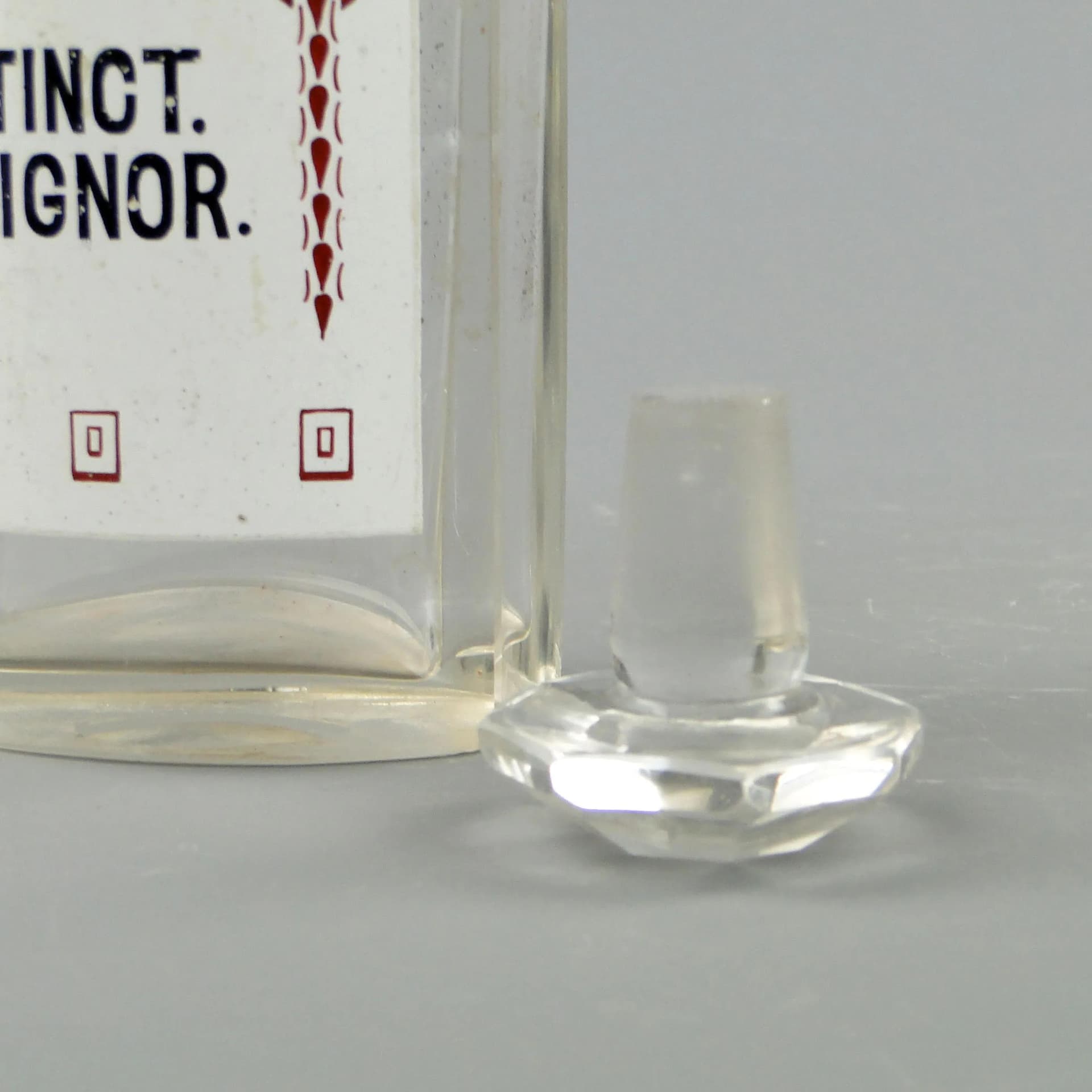 Butelka apteczna, Art Nouveau, kryształ transparentny, Austria, początek XX w. - 162581