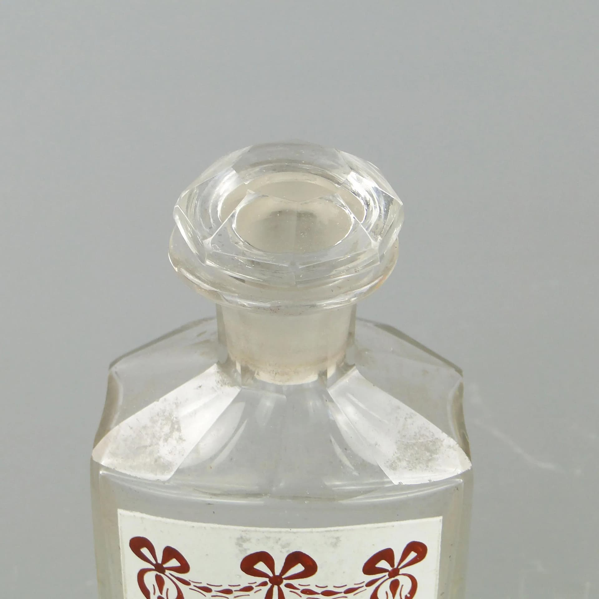 Butelka apteczna, Art Nouveau, kryształ transparentny, Austria, początek XX w. - 162576