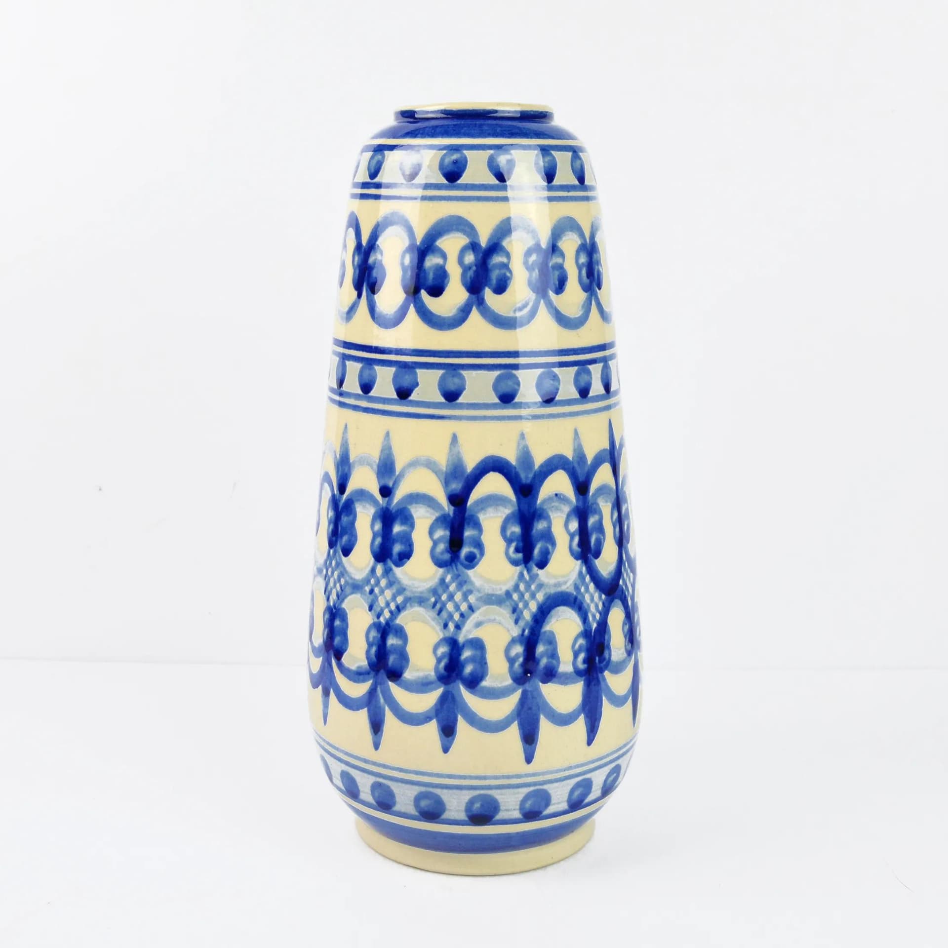 Wazon, beżowy, porcelit, KLL Karl Louis Lehmann, Niemcy, lata 50. - 163928