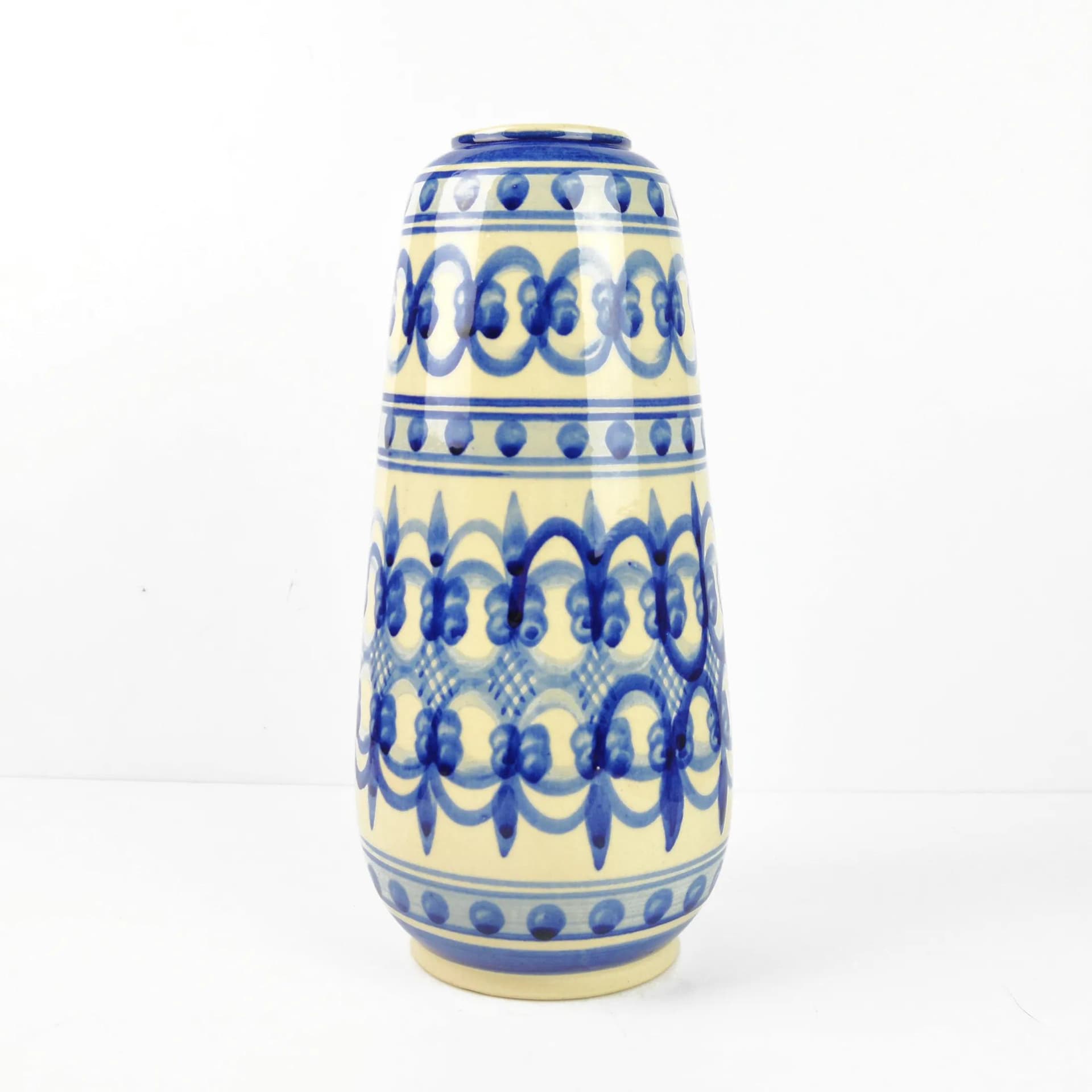 Wazon, beżowy, porcelit, KLL Karl Louis Lehmann, Niemcy, lata 50. - 163924