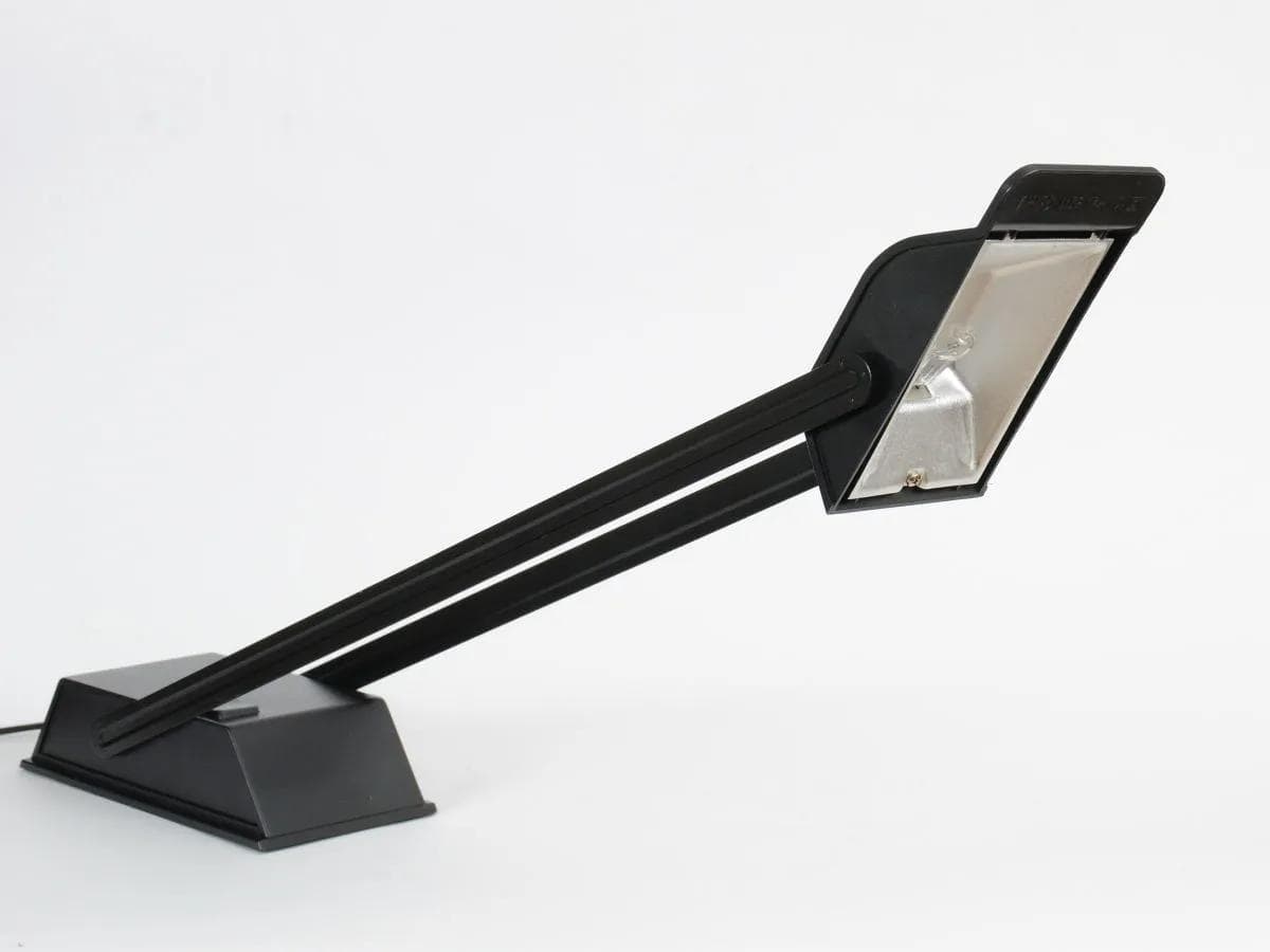 Lamp Osram, black steel, black aluminum, black plastic, Germany, 1980s. - 162105