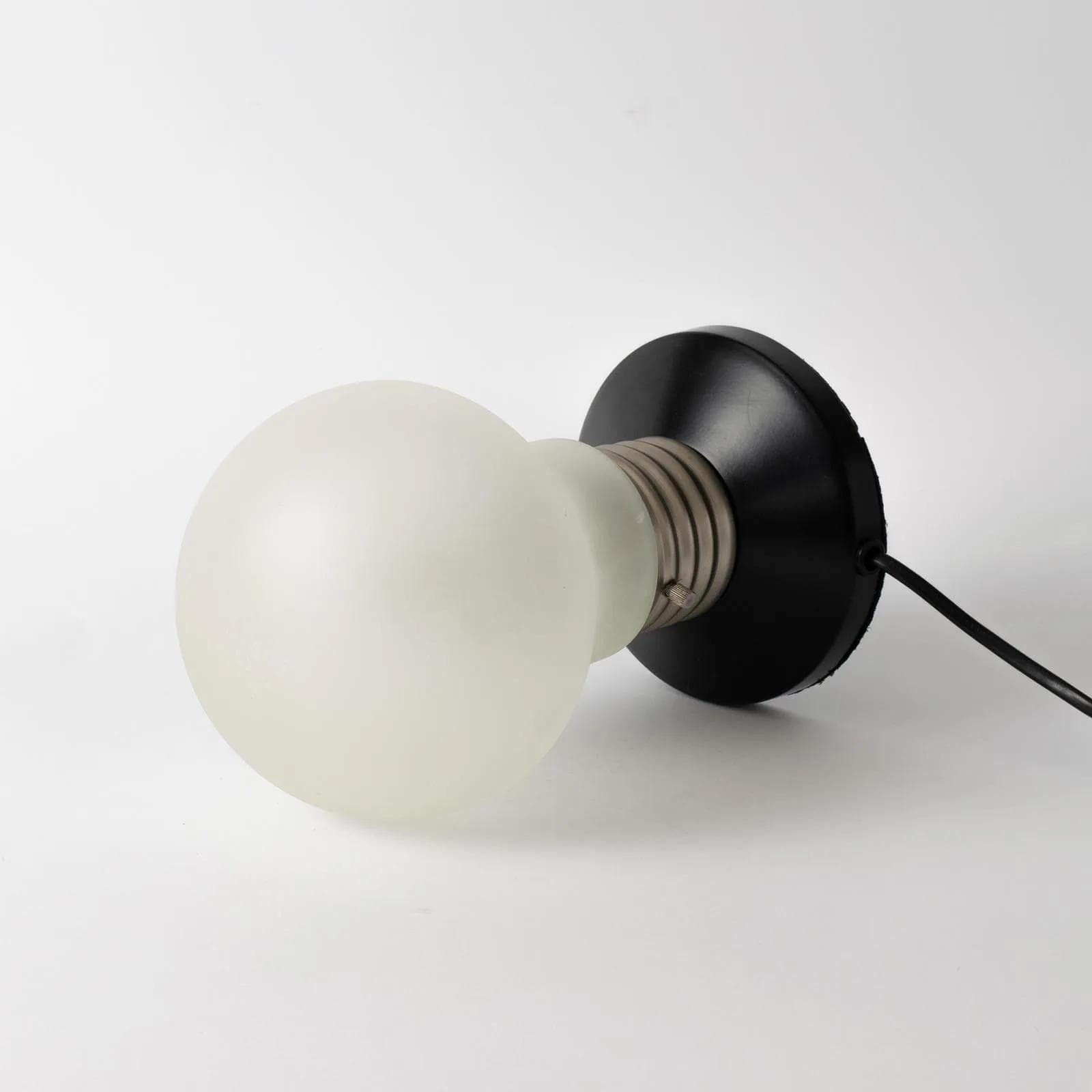 Table lamp, white, frosted glass, metal, Ikea, Sweden, 1990s. - 162066
