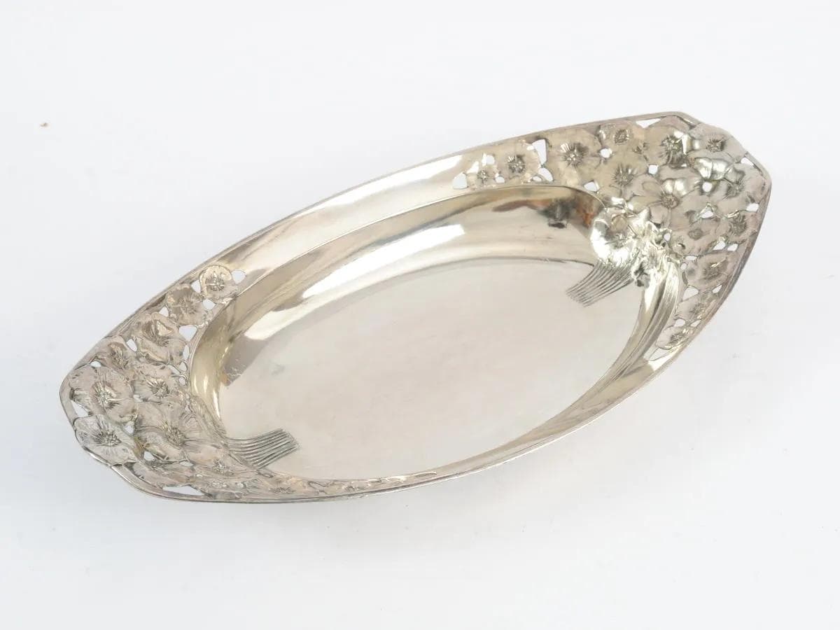 Art Nouveau centerpiece, silvered pewter, Kayser, Germany, early 20th c. - 162041