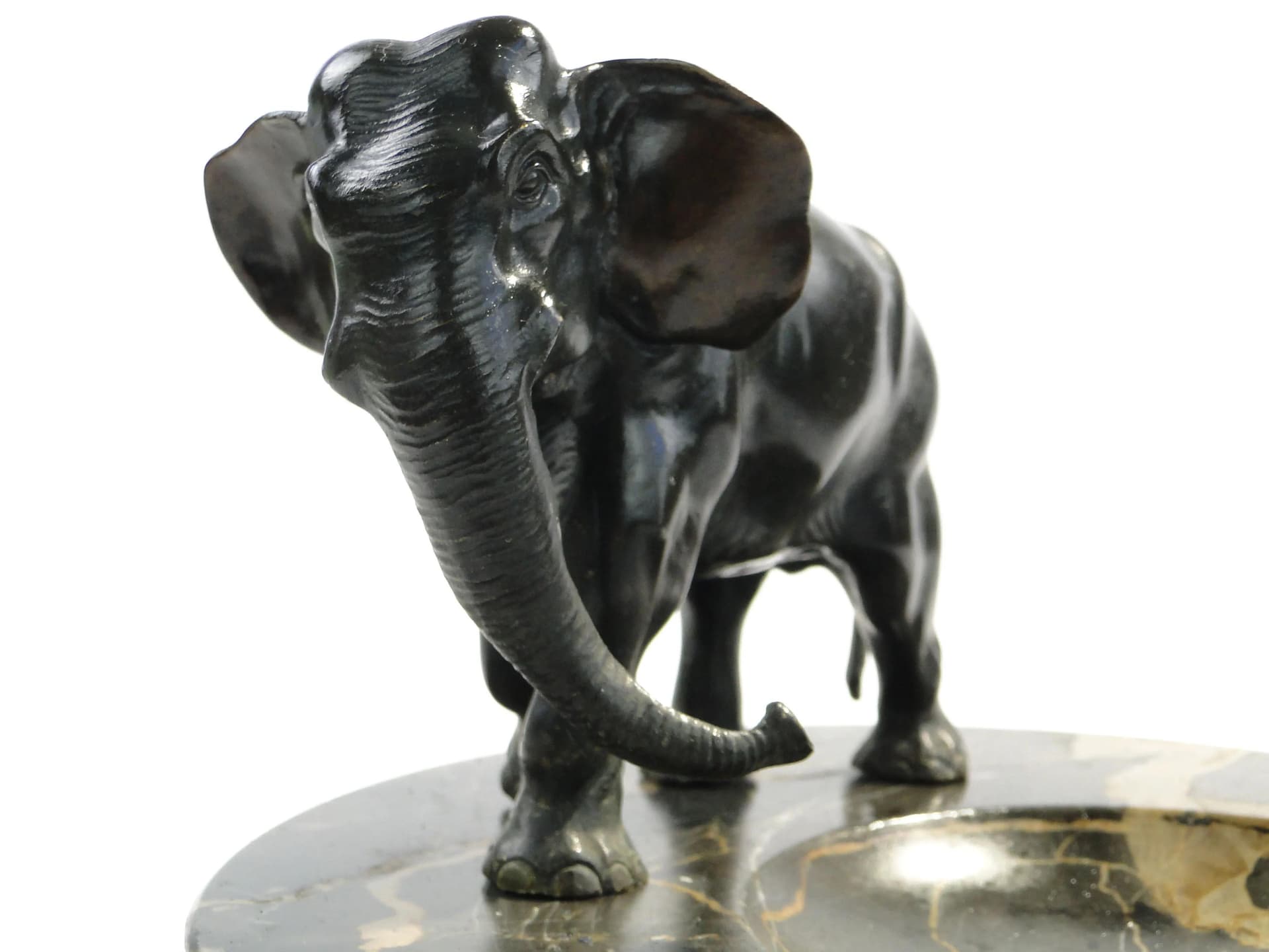 Cabinet Ashtray, black marble, bronze, Austria, 1910s - 162462