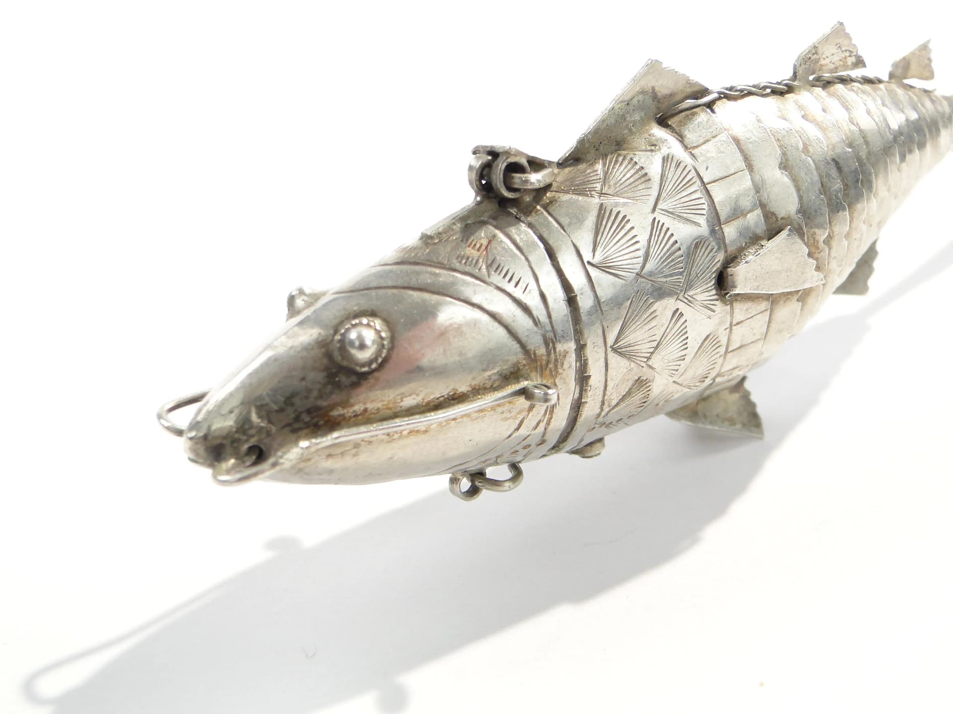 Balsaminka ryba, srebro, Polska, XIX wiek - 162438