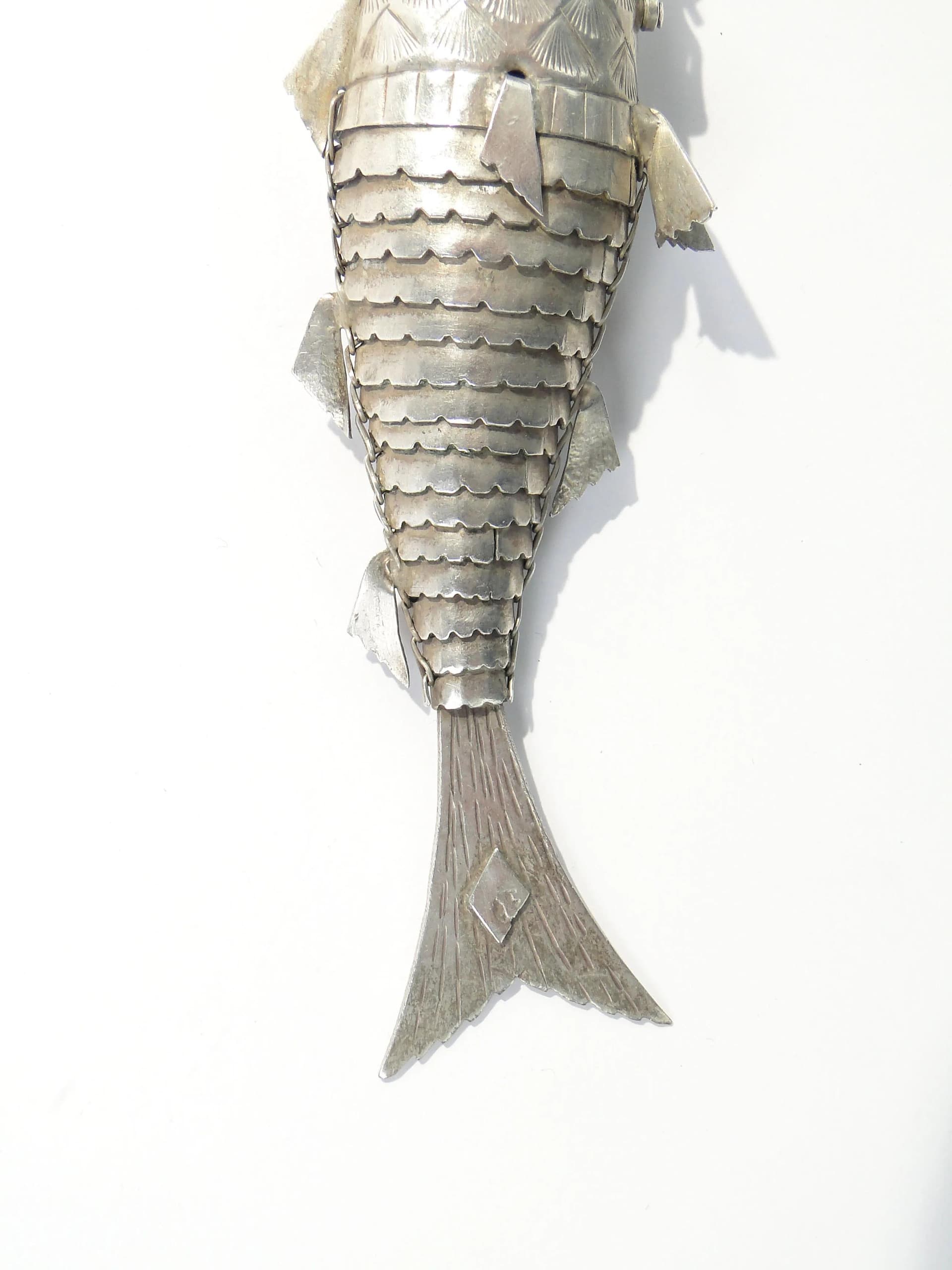 Balsaminka ryba, srebro, Polska, XIX wiek - 162432