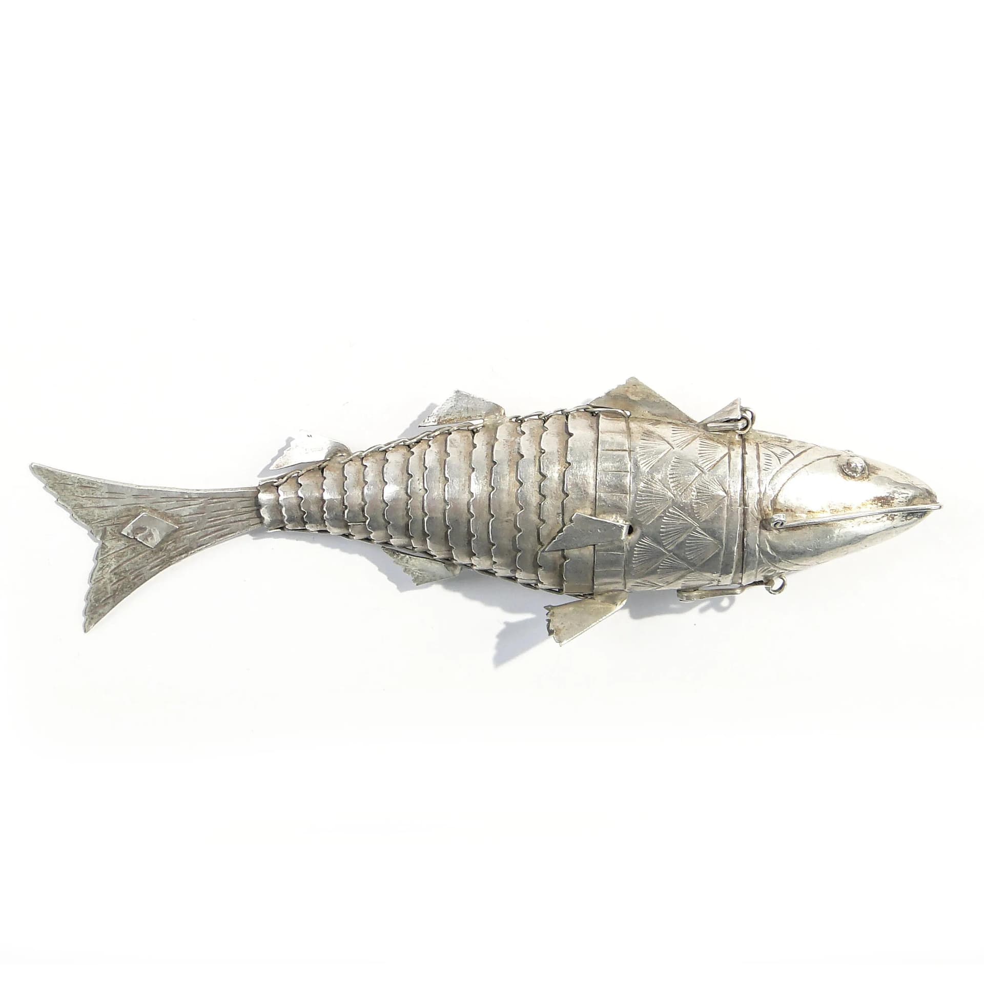 Balsaminka ryba, srebro, Polska, XIX wiek - 162430