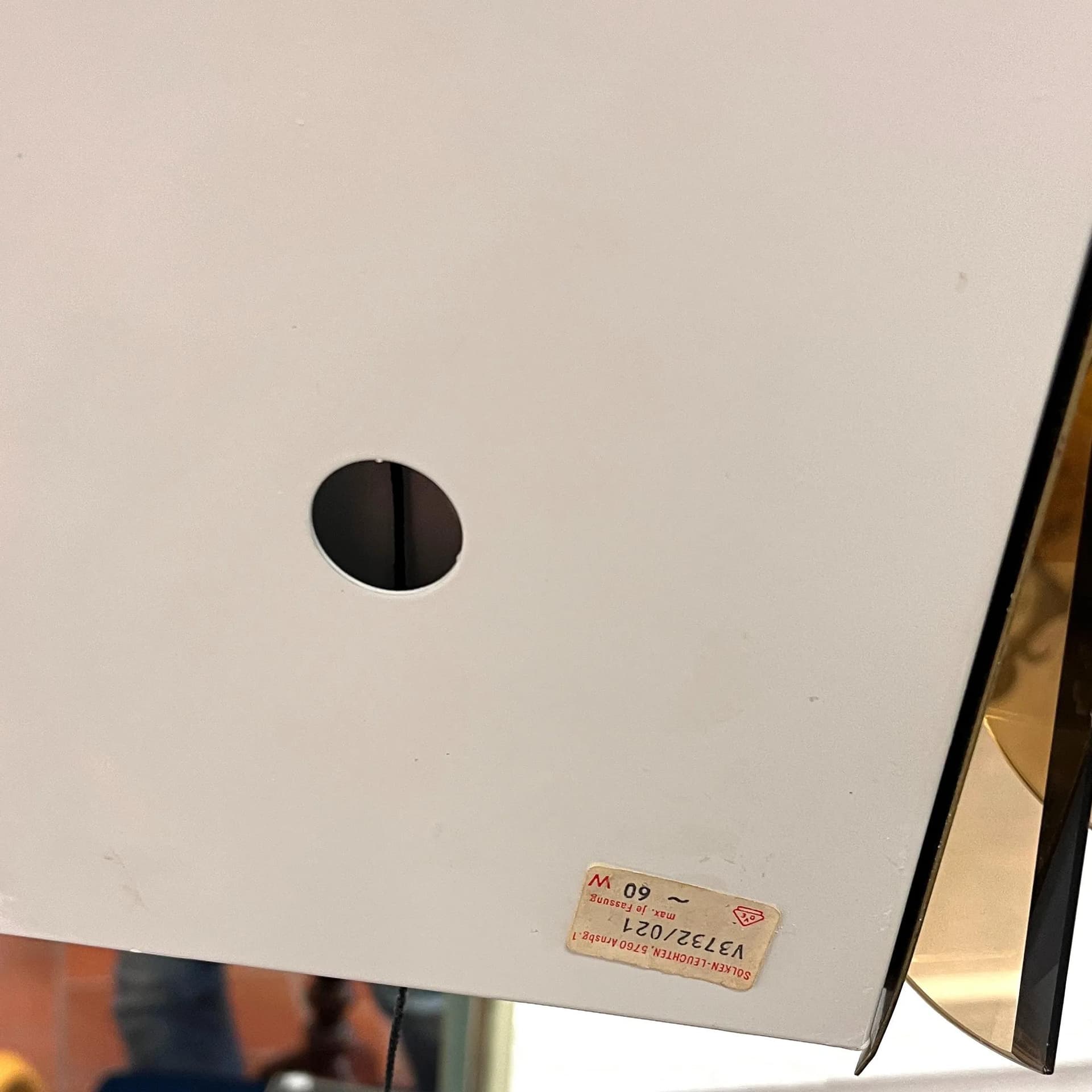 Kinkiet Hollywood Regency, złoty, mosiądz, szkło, Solken Leuchten, Niemcy, lata 70. - 163913