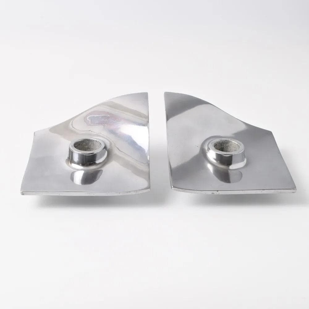 Pair of candlesticks, silver pewter, by T. Orskov, Denmark, 1970s - 162010