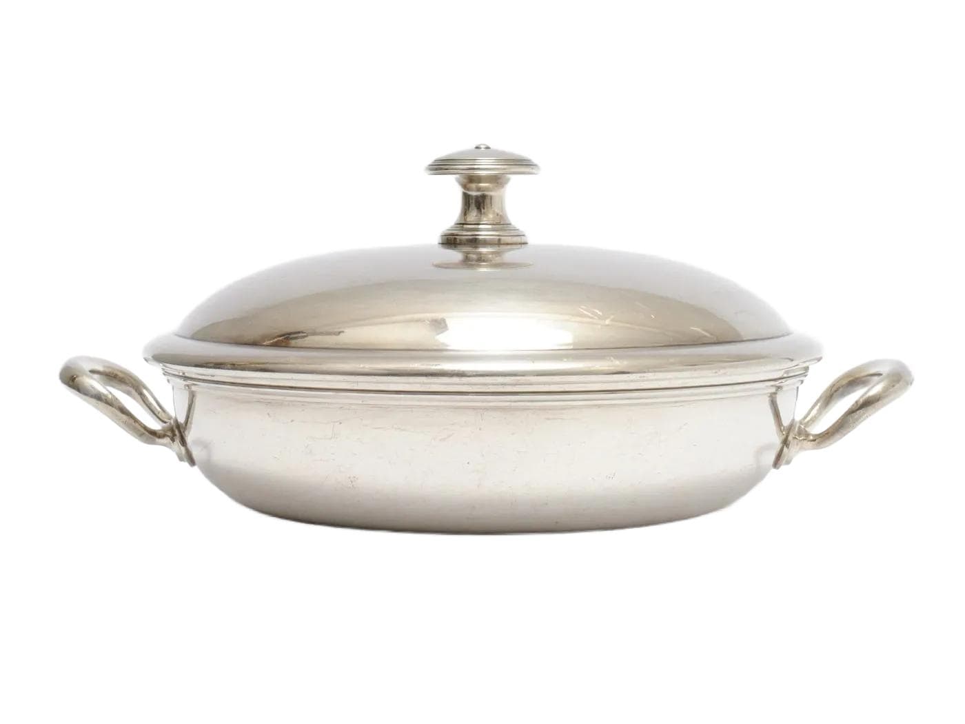 Tureen, silver metal, Christofle, France, 1920s.