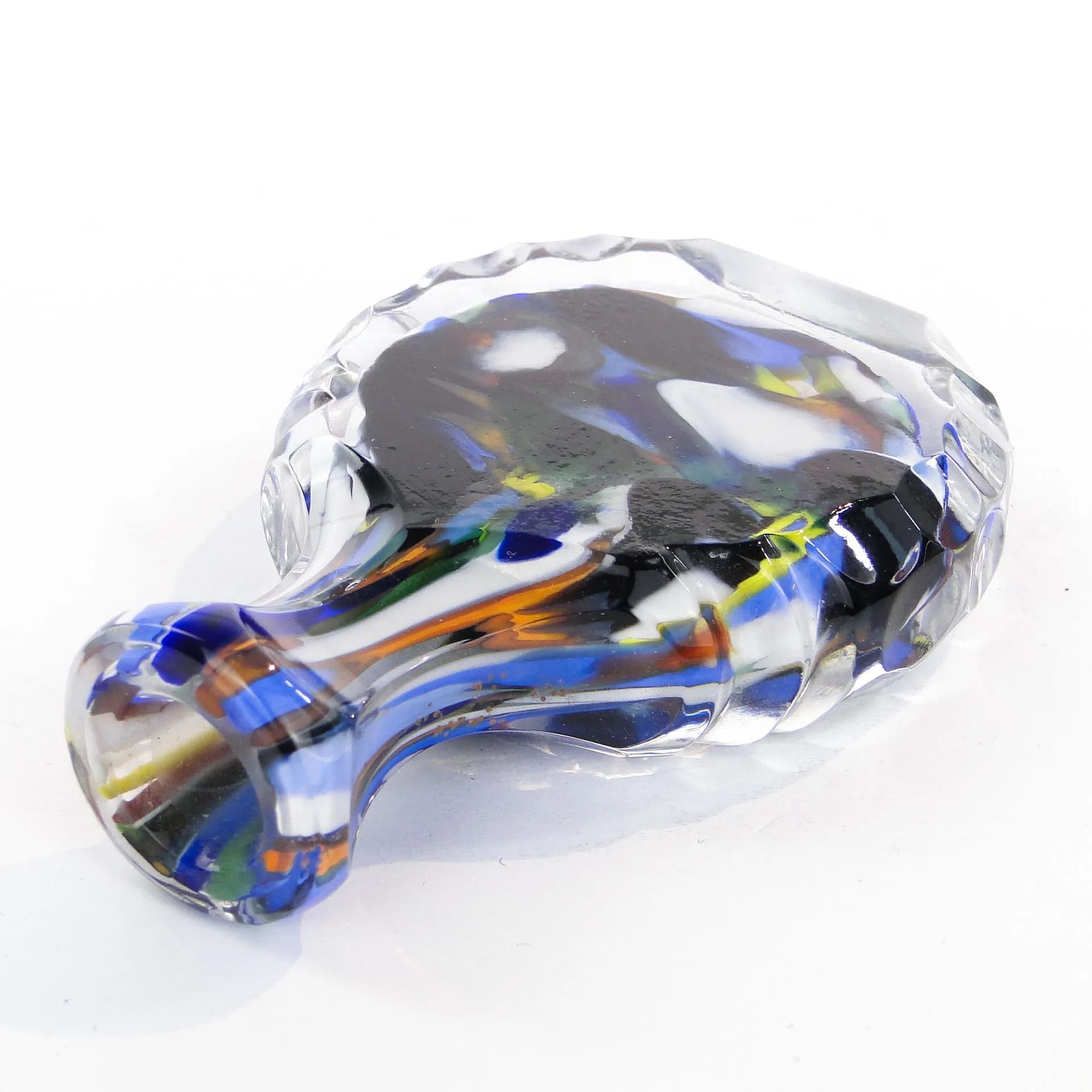 Tabakiera, szkło mozaikowe multicolor, Niemcy, lata 50. - 10620