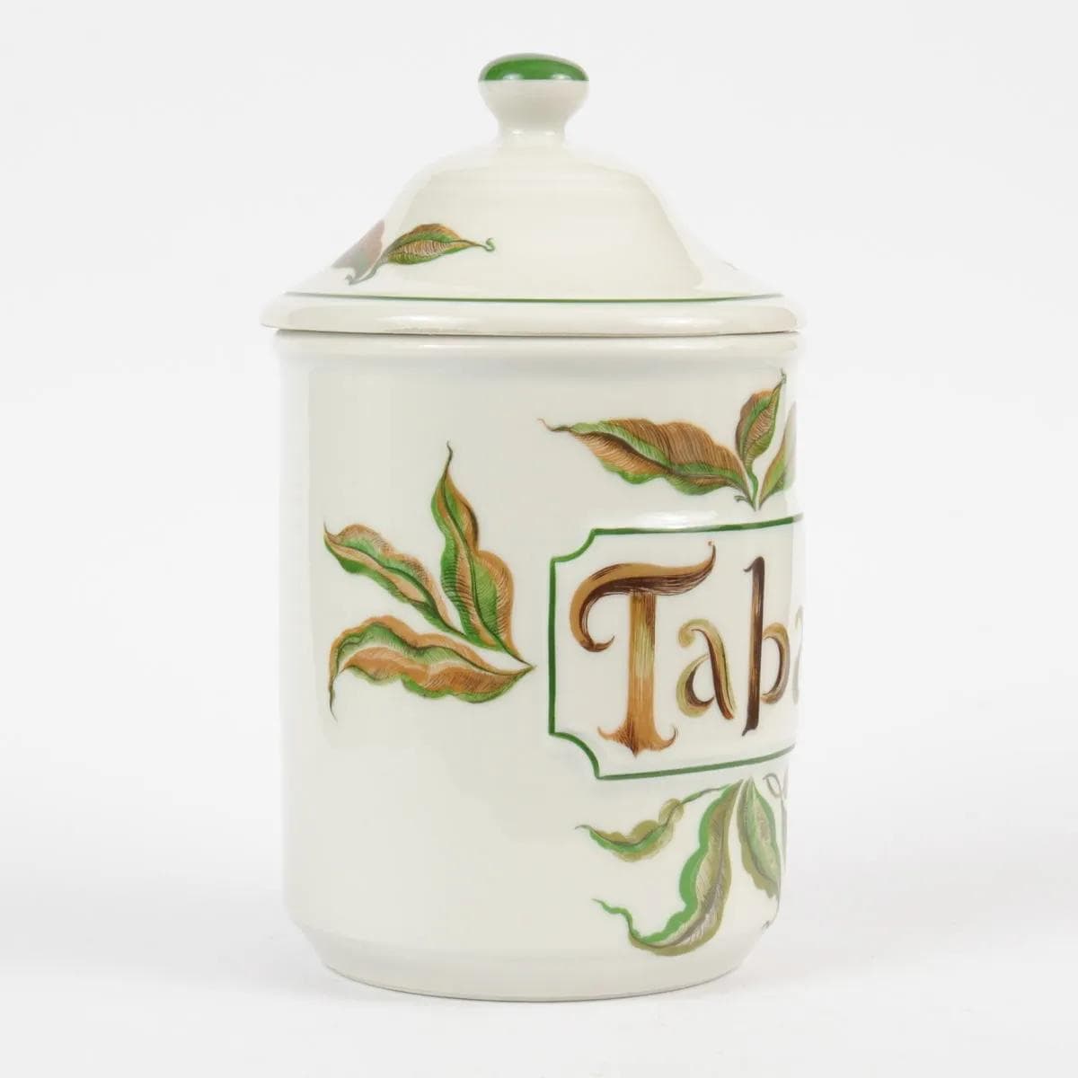 Jar, white brown green porcelain, Haviland Limoges France, France, 1960s. - 164444