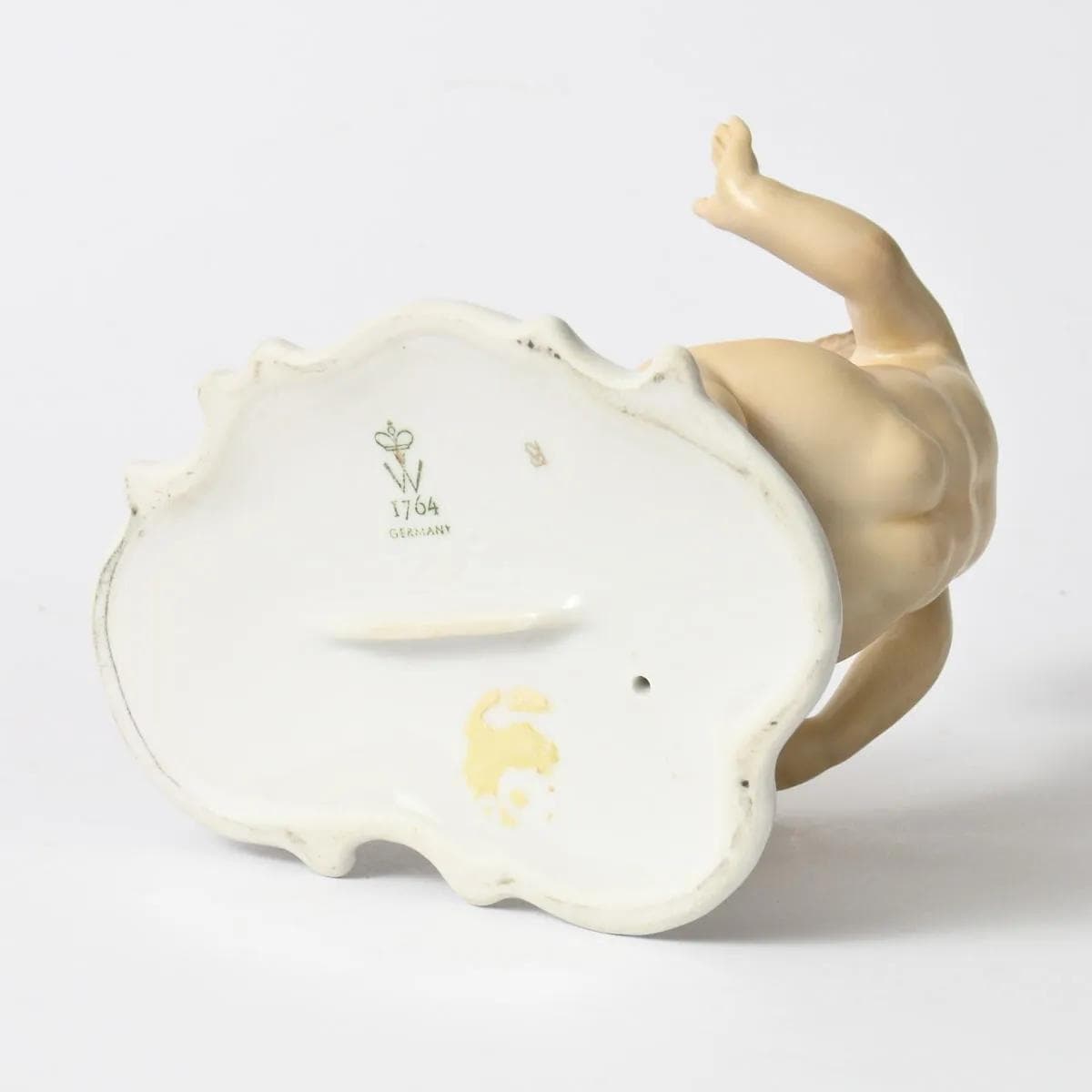 Figurine Putto with Rabbits, white porcelain, Wallendorf, Germany, 1960s. - 164442