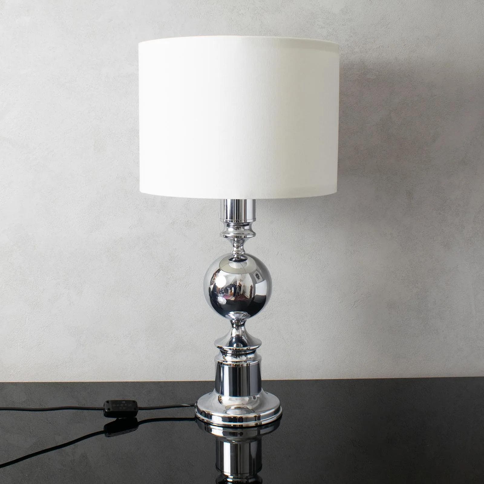 Table lamp, chrome, Hustadt Leuchten, Germany, 1970s. - 164421