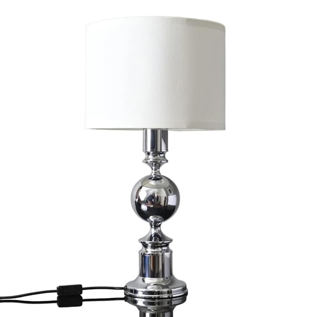 Table lamp, chrome, Hustadt Leuchten, Germany, 1970s. - DIMENSION