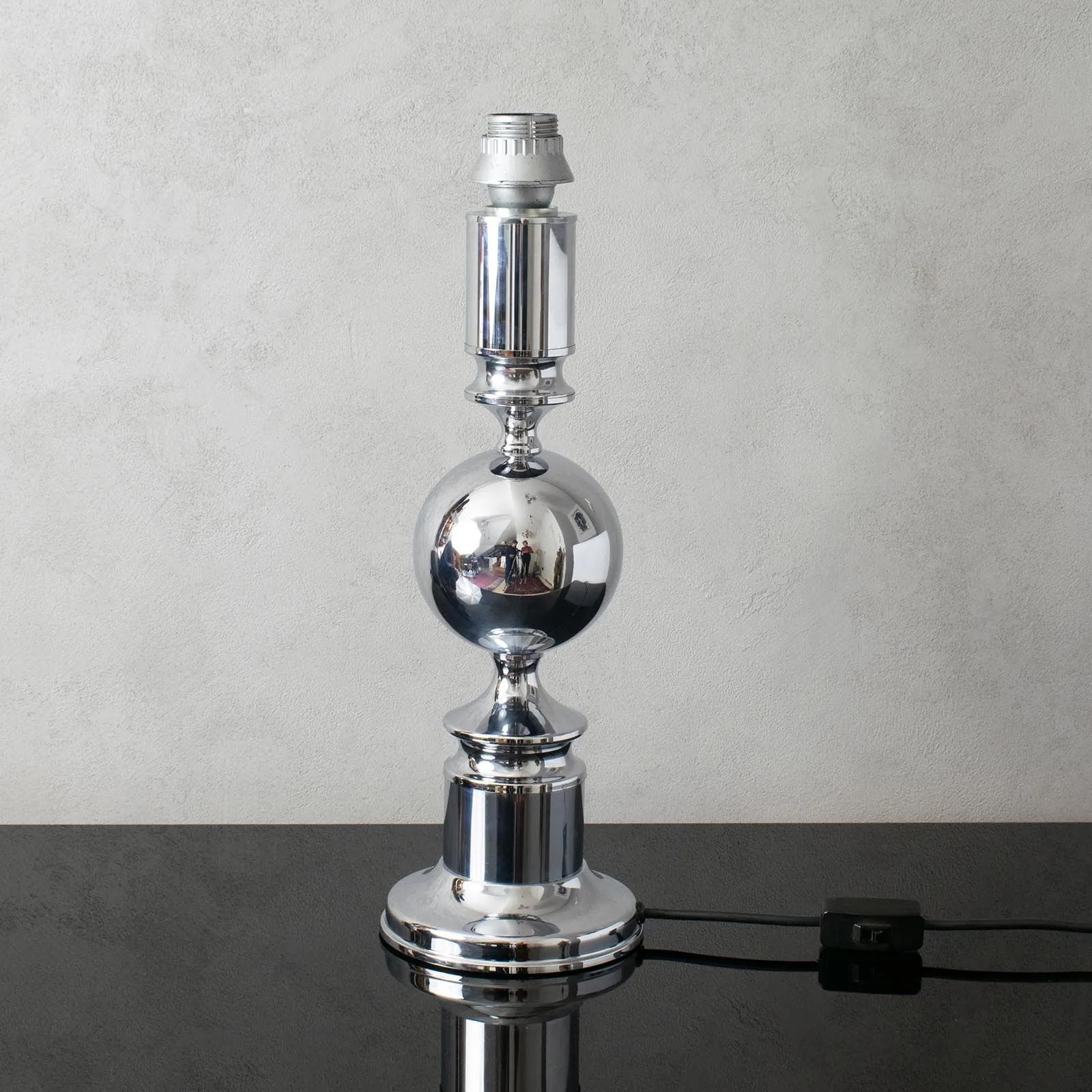 Table lamp, chrome, Hustadt Leuchten, Germany, 1970s. - 164418