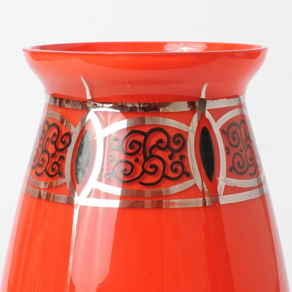 Vase, Art Deco, red black glass, Austria, early 20th c. - 164402