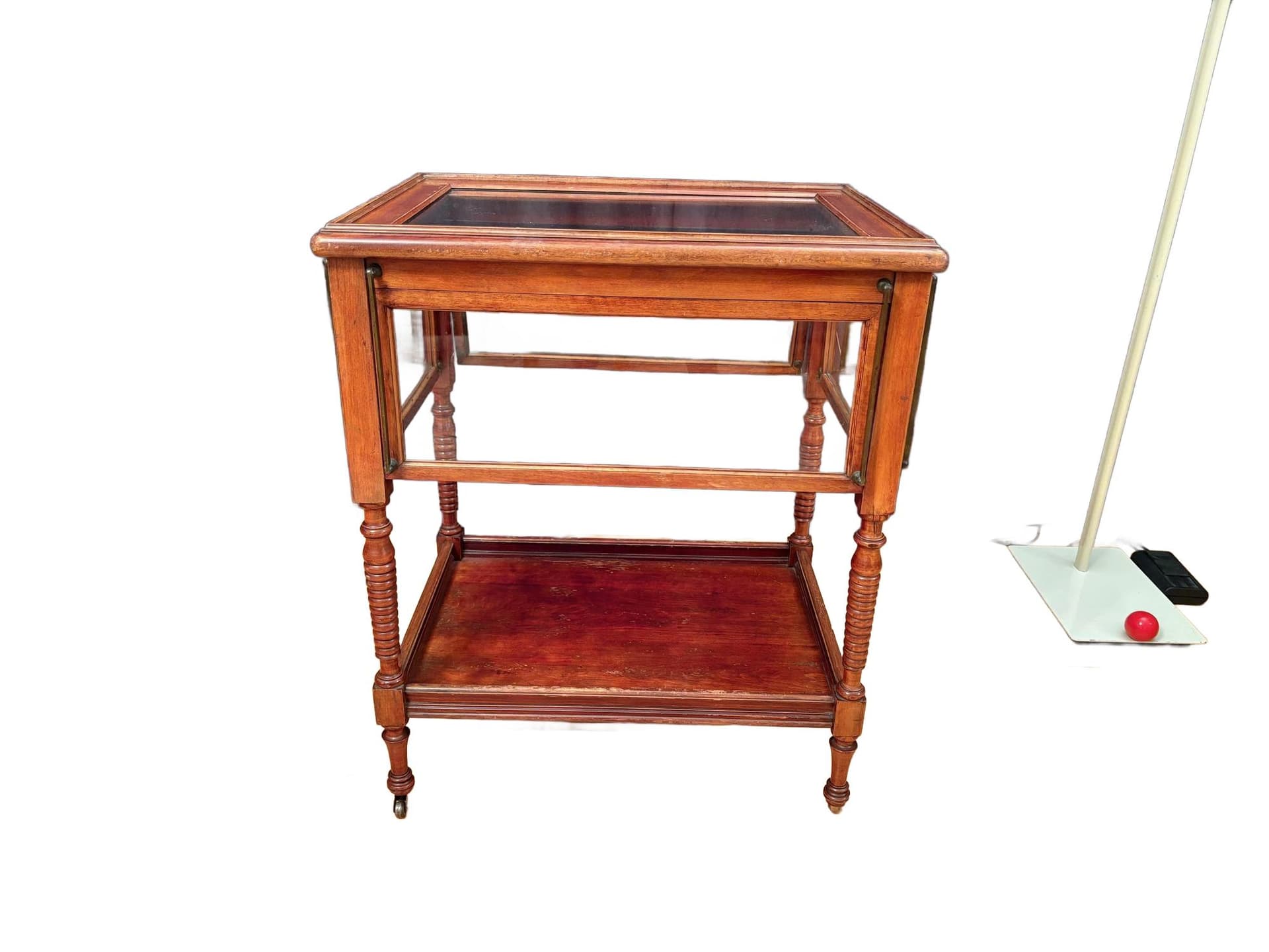 Bar Cart Empire, mahogany, brass, glass, France, 19th c.
