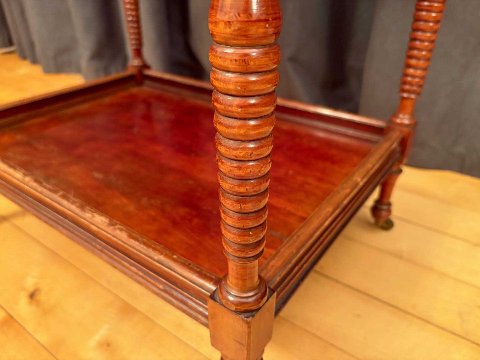 Bar Cart Empire, mahogany, brass, glass, France, 19th c. - 164298