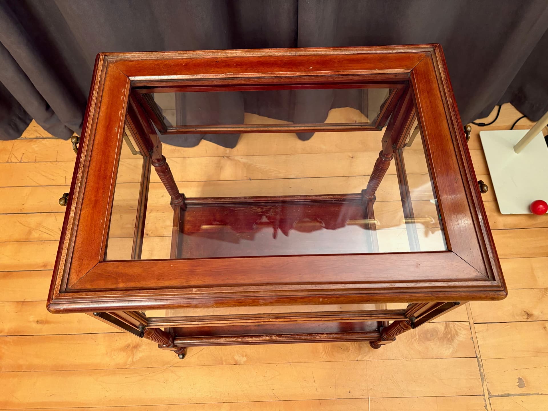 Bar Cart Empire, mahogany, brass, glass, France, 19th c. - 164301