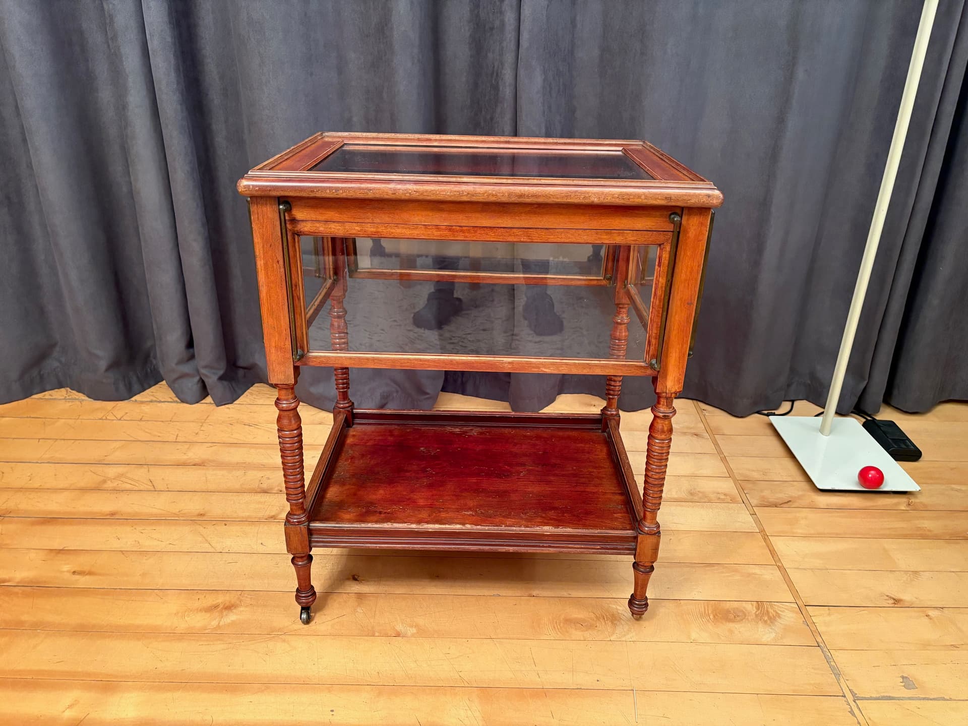 Bar Cart Empire, mahogany, brass, glass, France, 19th c. - 164288