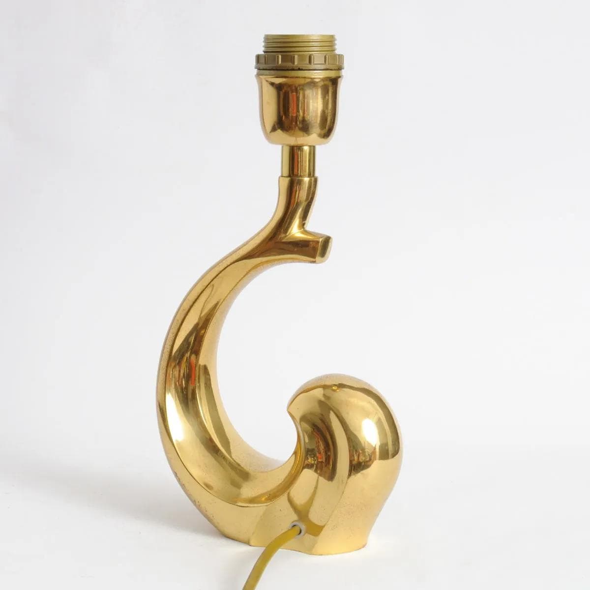 Table lamp, golden brass, France, 1970s. - 164387