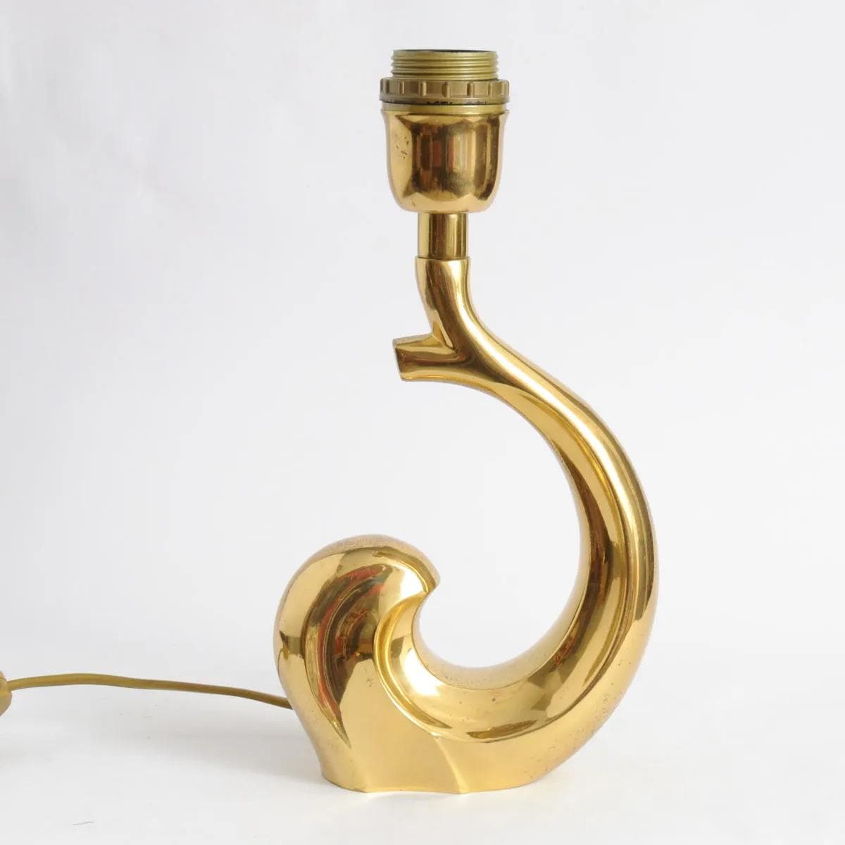Table lamp, golden brass, France, 1970s. - 164385