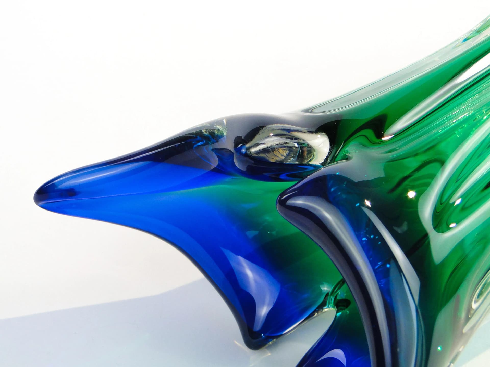 Vase, multicolor glass, by J. Beranek, Czechoslovakia, 1960s. - 10768