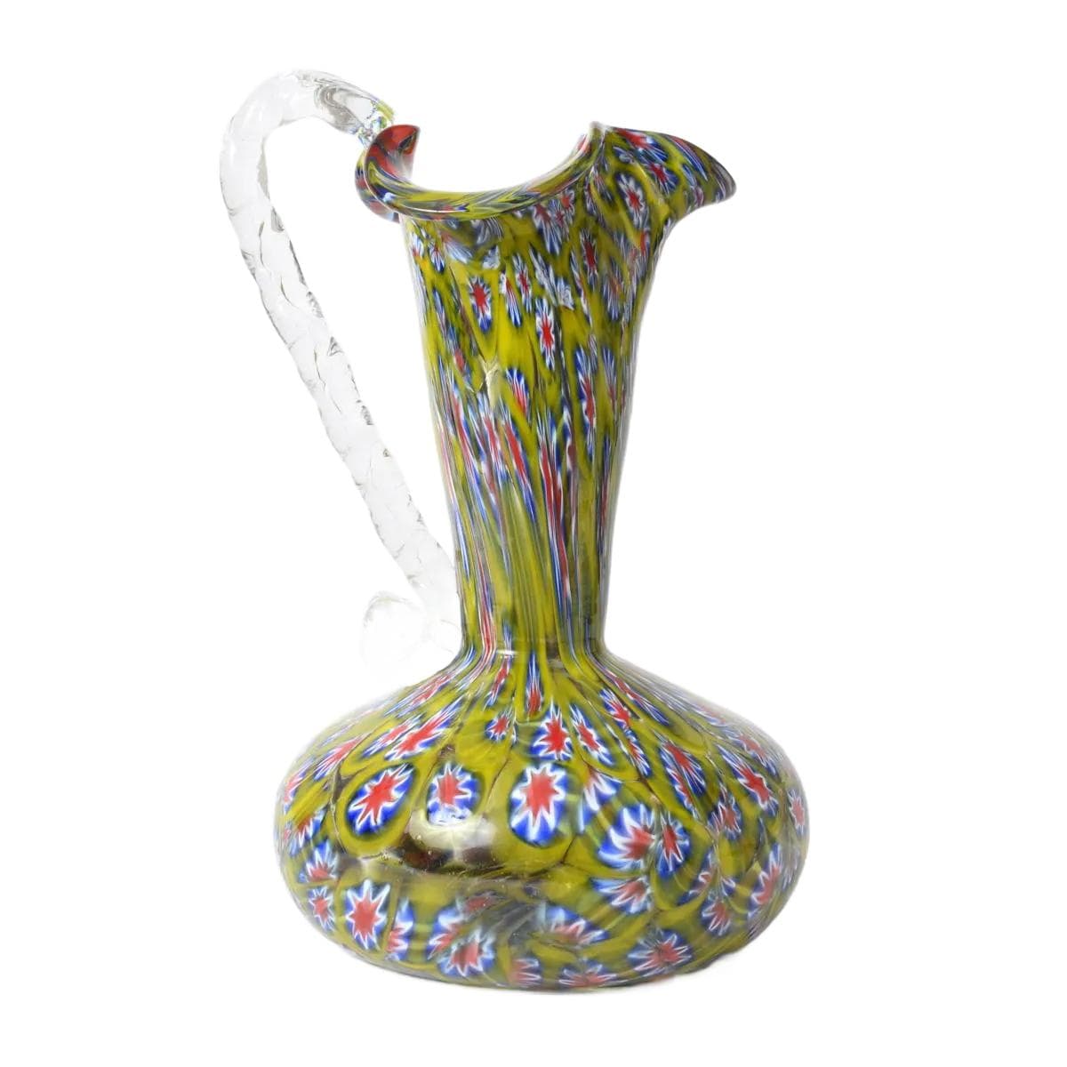 Vase, multicolor glass, Fratelli Toso, Italy, 1960s.