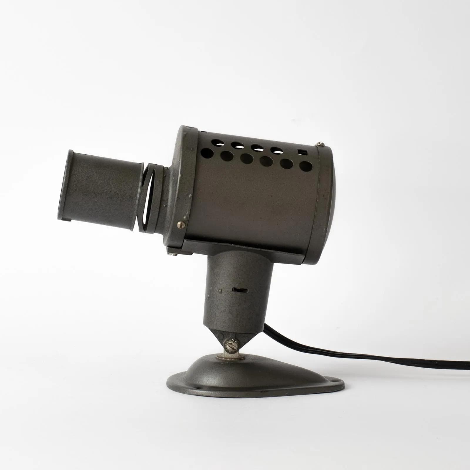 Lampa projektor, ciemnoszary, stal, Lita, Francja, lata 50. - 164904