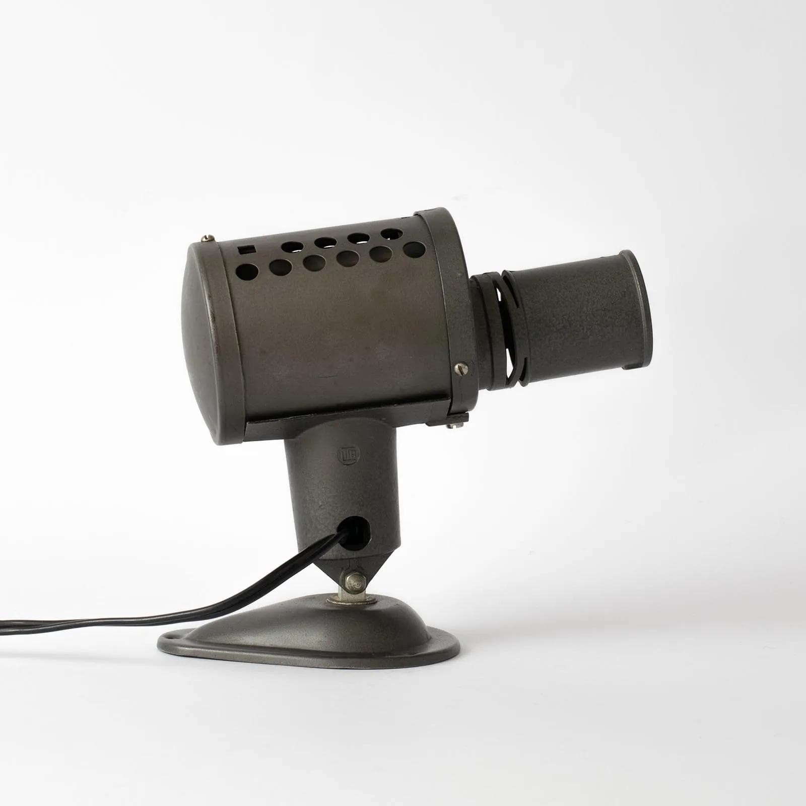 Lampa projektor, ciemnoszary, stal, Lita, Francja, lata 50. - 164905