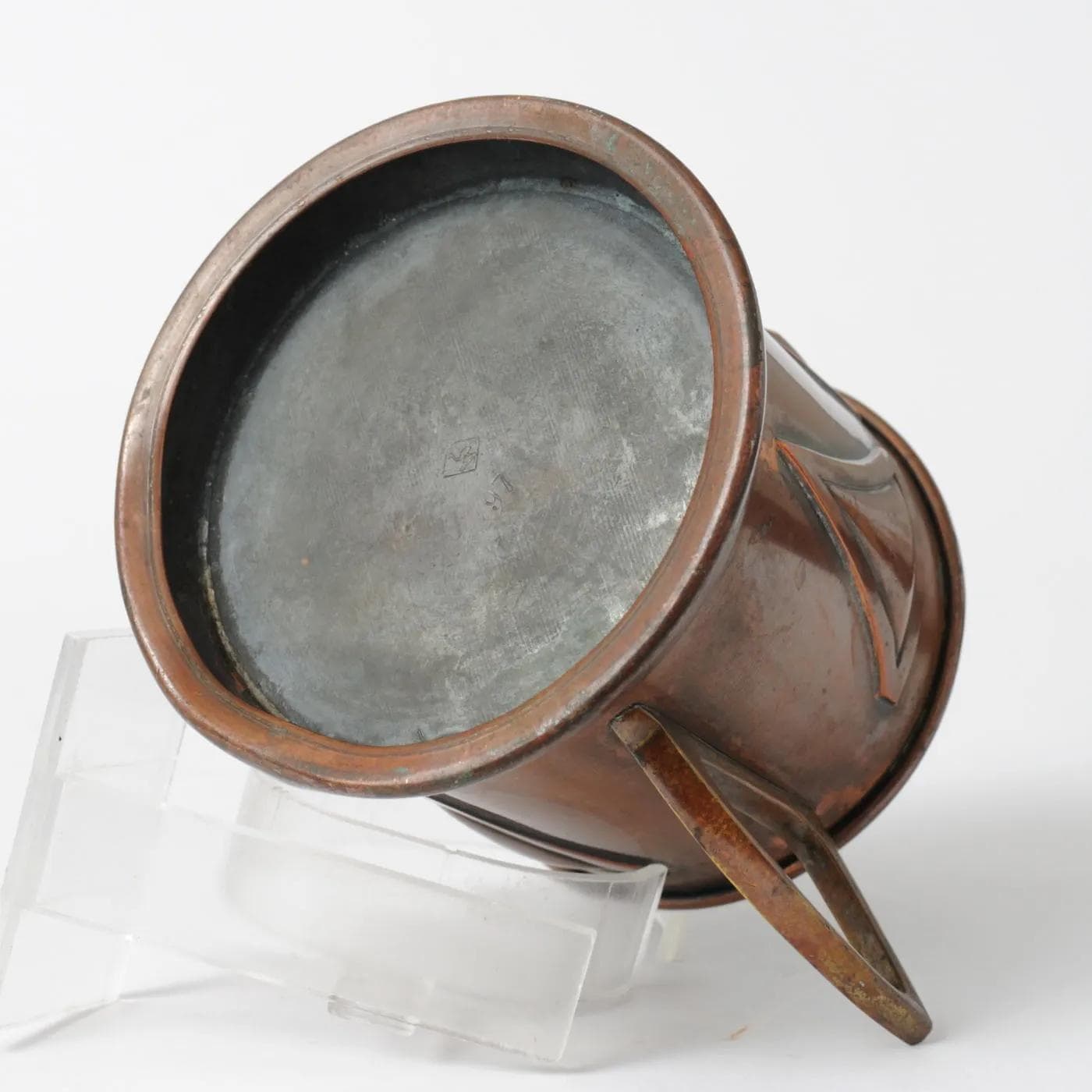 Glass holder, Art Nouveau, brown, brass, WMF, Germany, early 20th c. - 164902