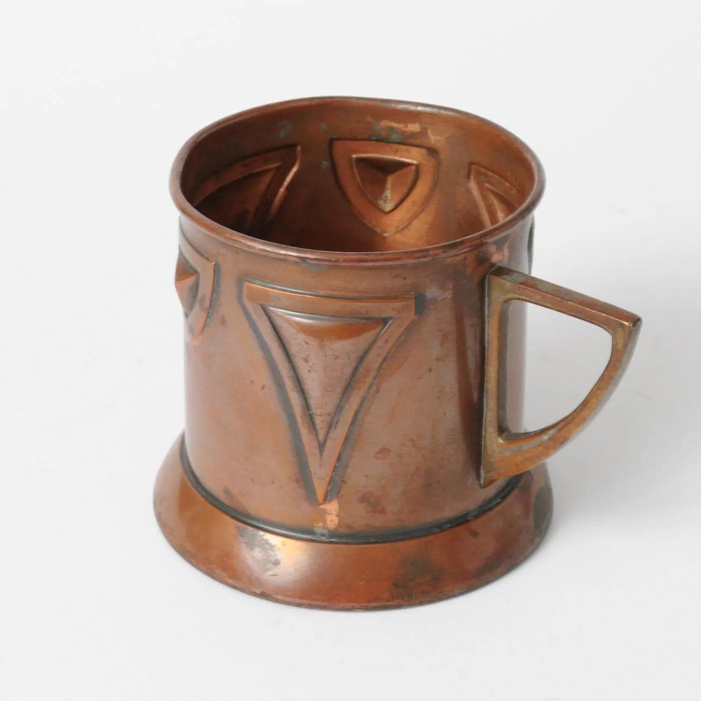 Glass holder, Art Nouveau, brown, brass, WMF, Germany, early 20th c. - 164899