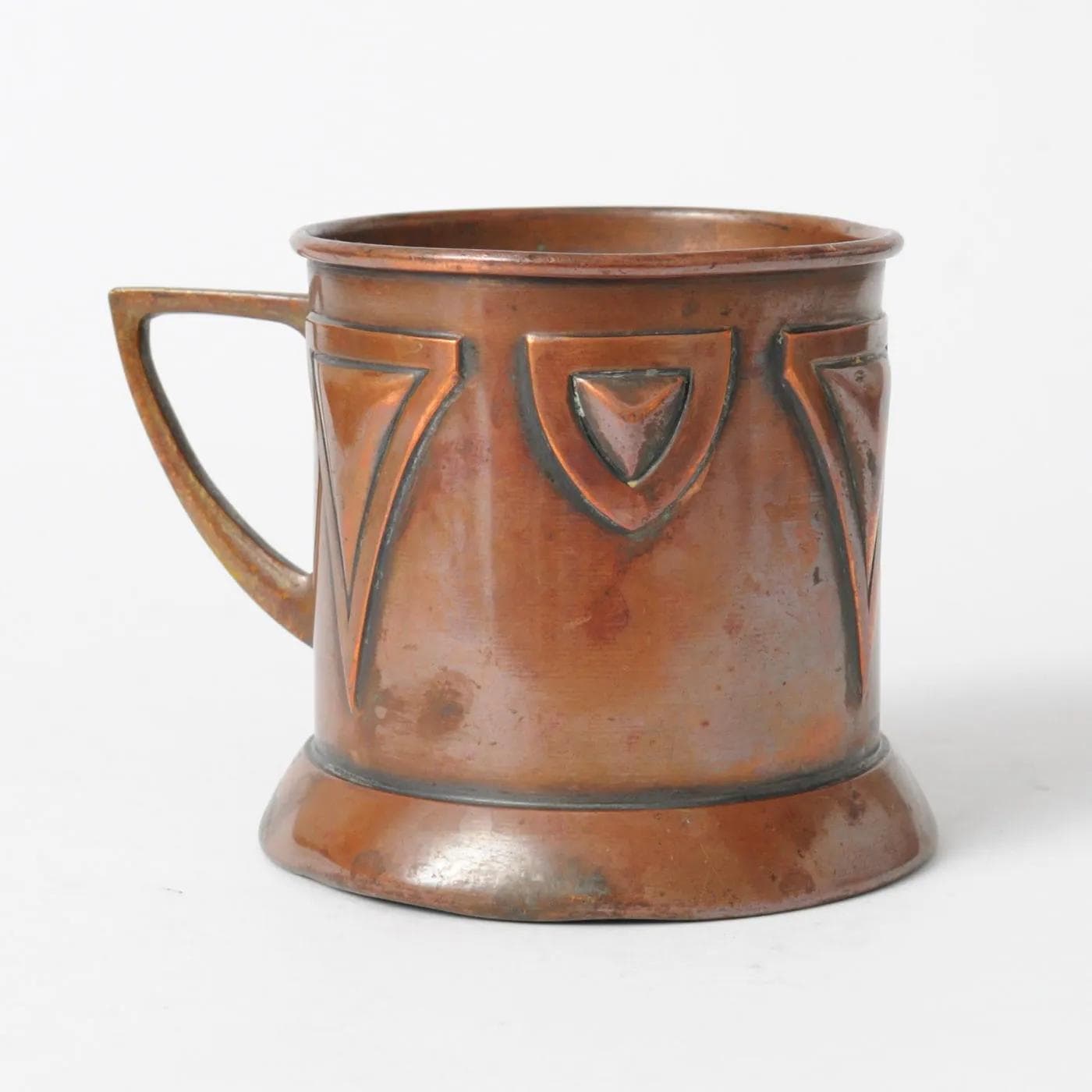 Glass holder, Art Nouveau, brown, brass, WMF, Germany, early 20th c. - 164898