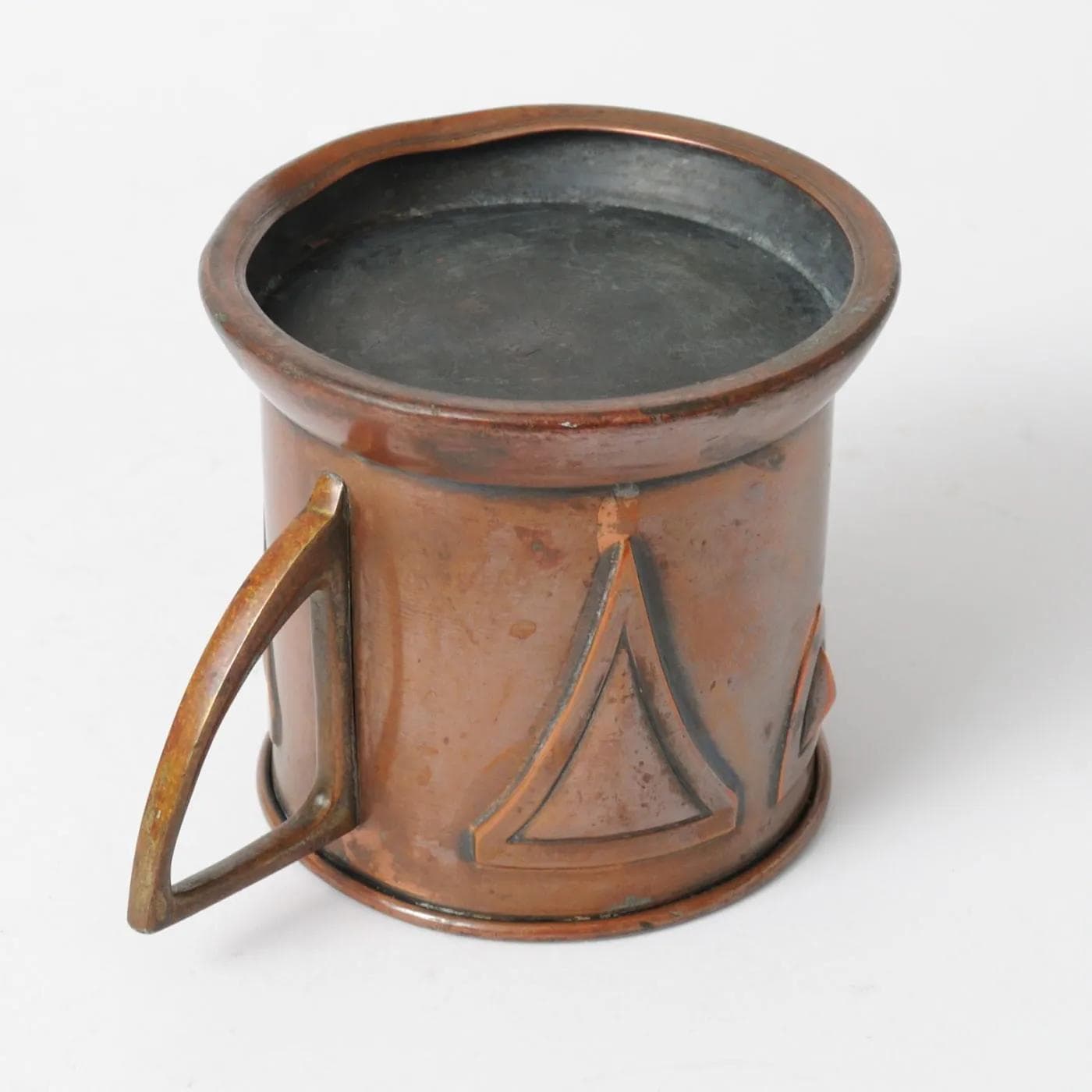 Glass holder, Art Nouveau, brown, brass, WMF, Germany, early 20th c. - 164901