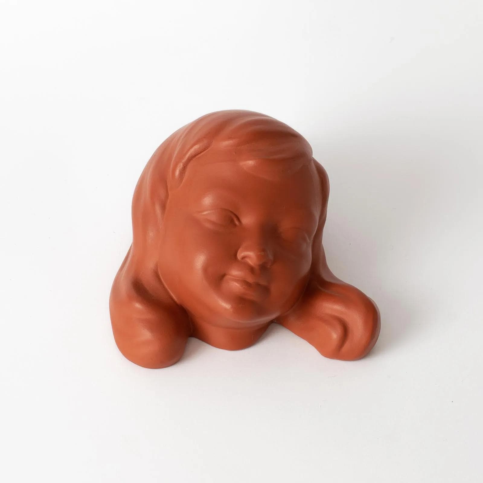 Para masek ściennych, czerwony, ceramika, Gmundner Keramik, Austria, lata 50. - 164886