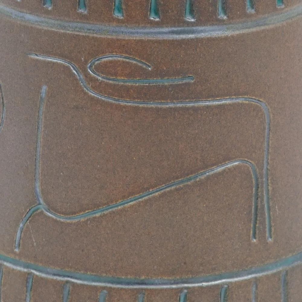 Vase Krukmakaren Ystad, brown, ceramics, Sweden, 1950s. - 164868