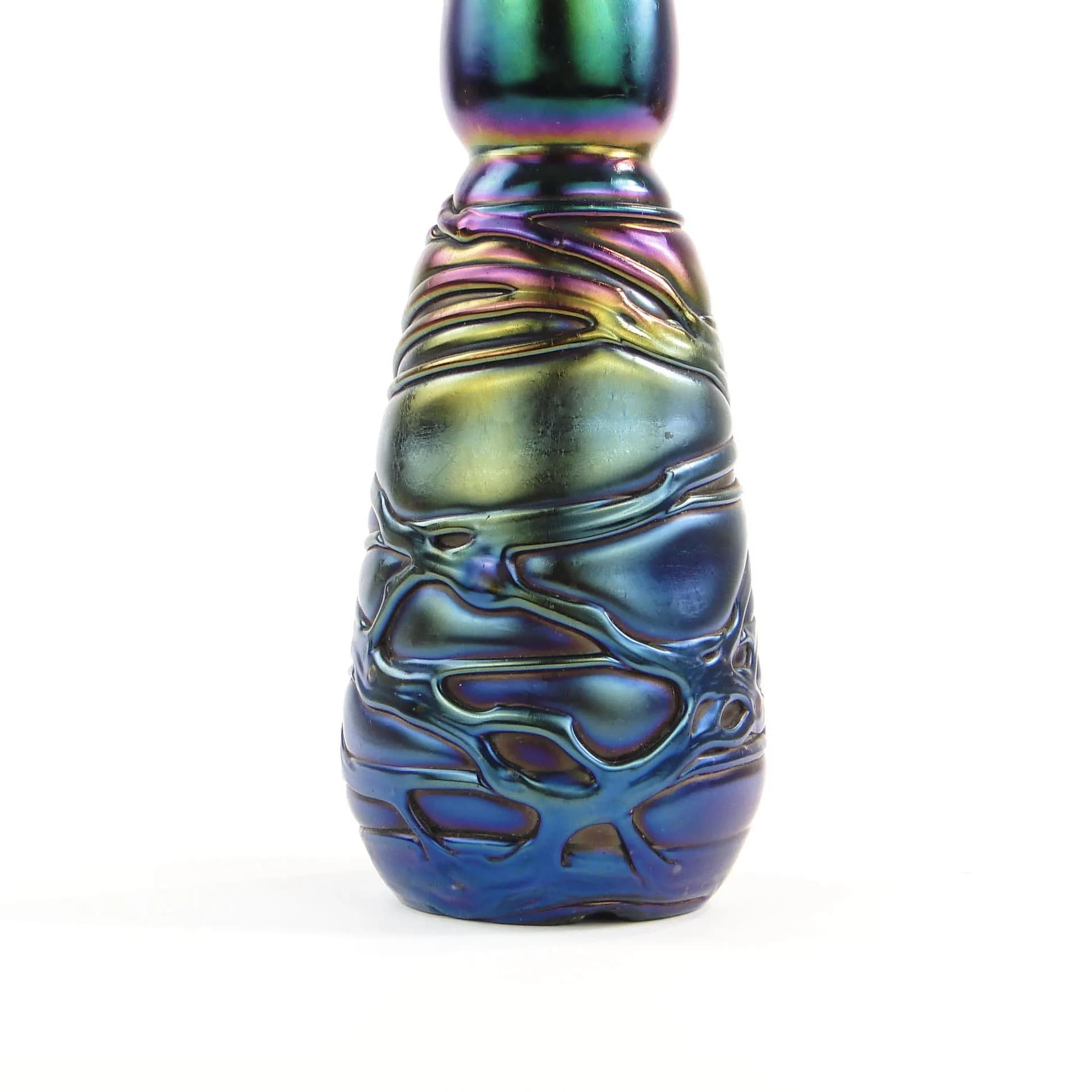 Art Nouveau vase, multicolor, opaline glass, Czech Republic, early 20th c. - 10745