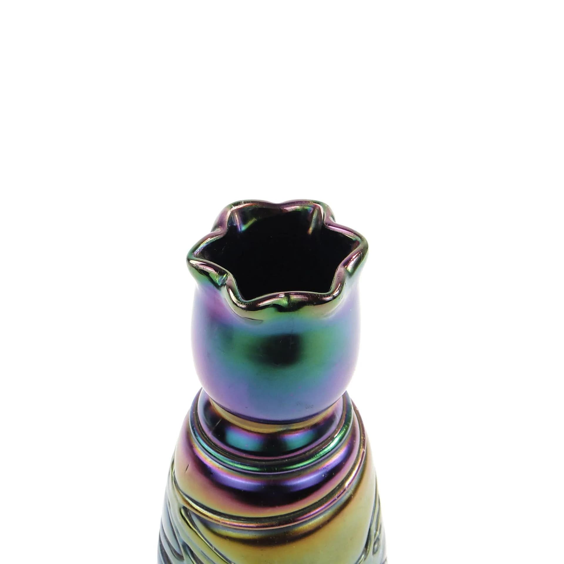 Art Nouveau vase, multicolor, opaline glass, Czech Republic, early 20th c. - 10742